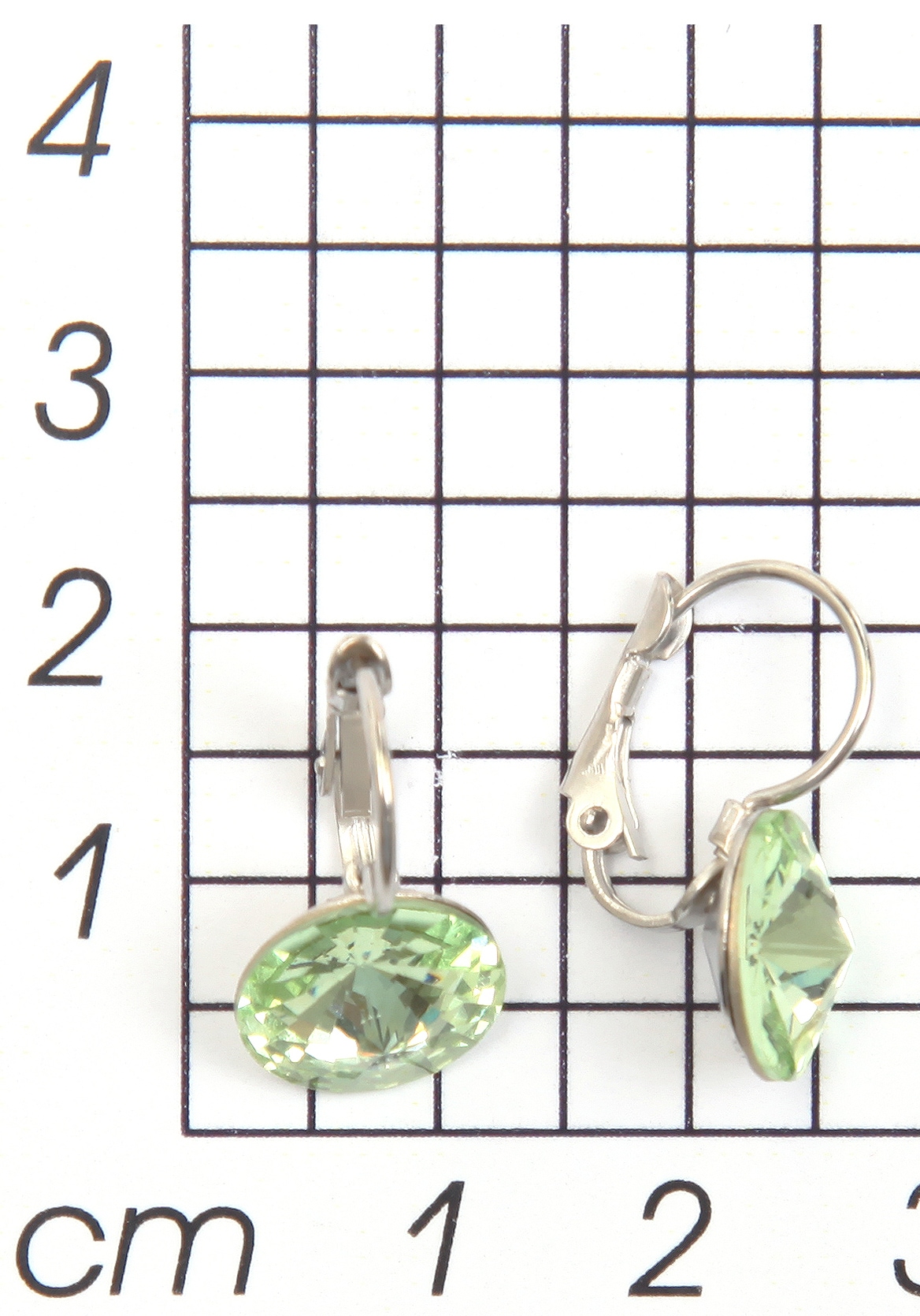 Firetti Paar Ohrhänger »zeitlos, chic, rund, bunt«, Made in Germany - mit Glasstein