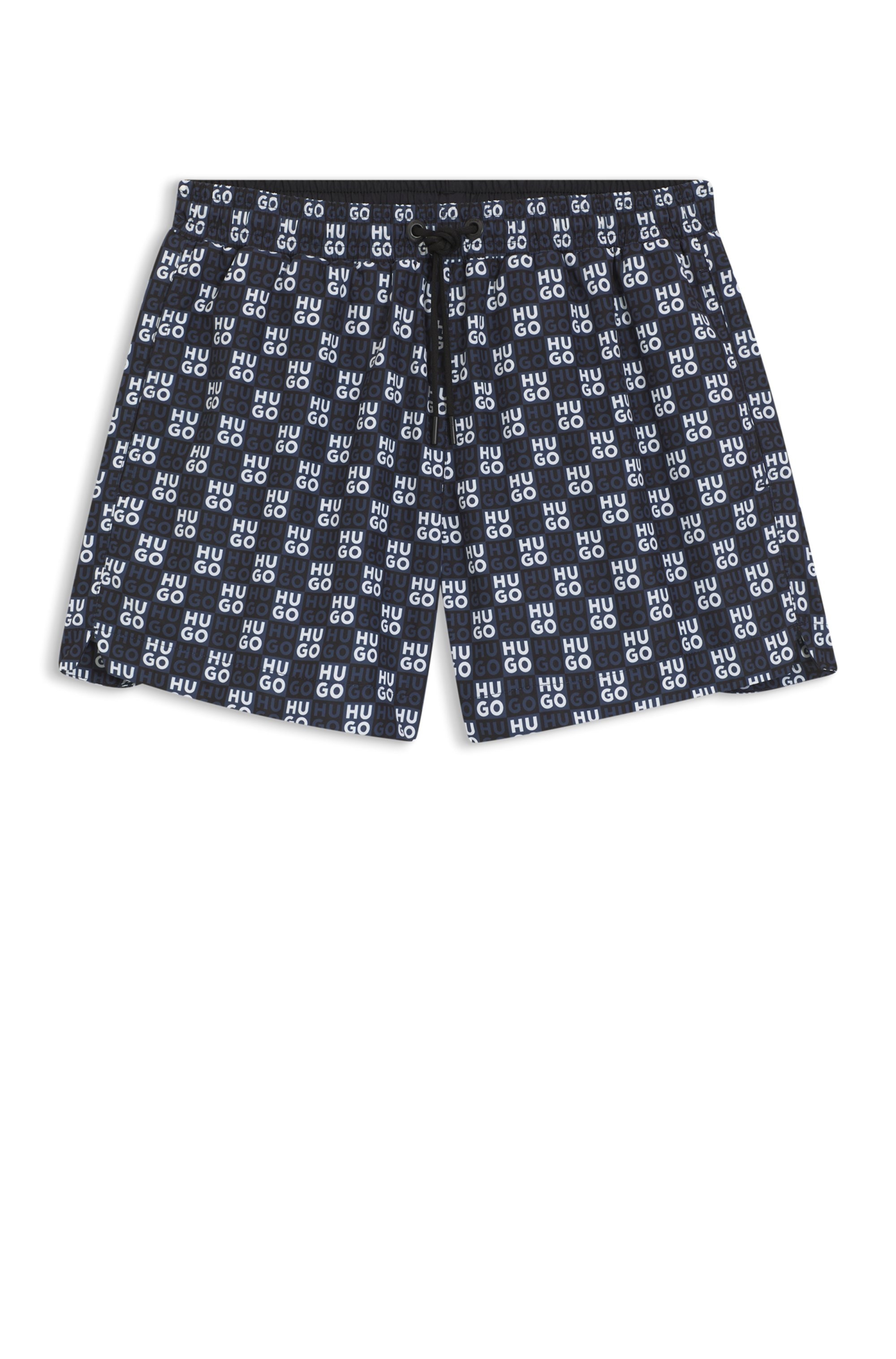 HUGO Underwear Badeshorts »AARON« mit Schachbrett-Logos, elastischer Bund