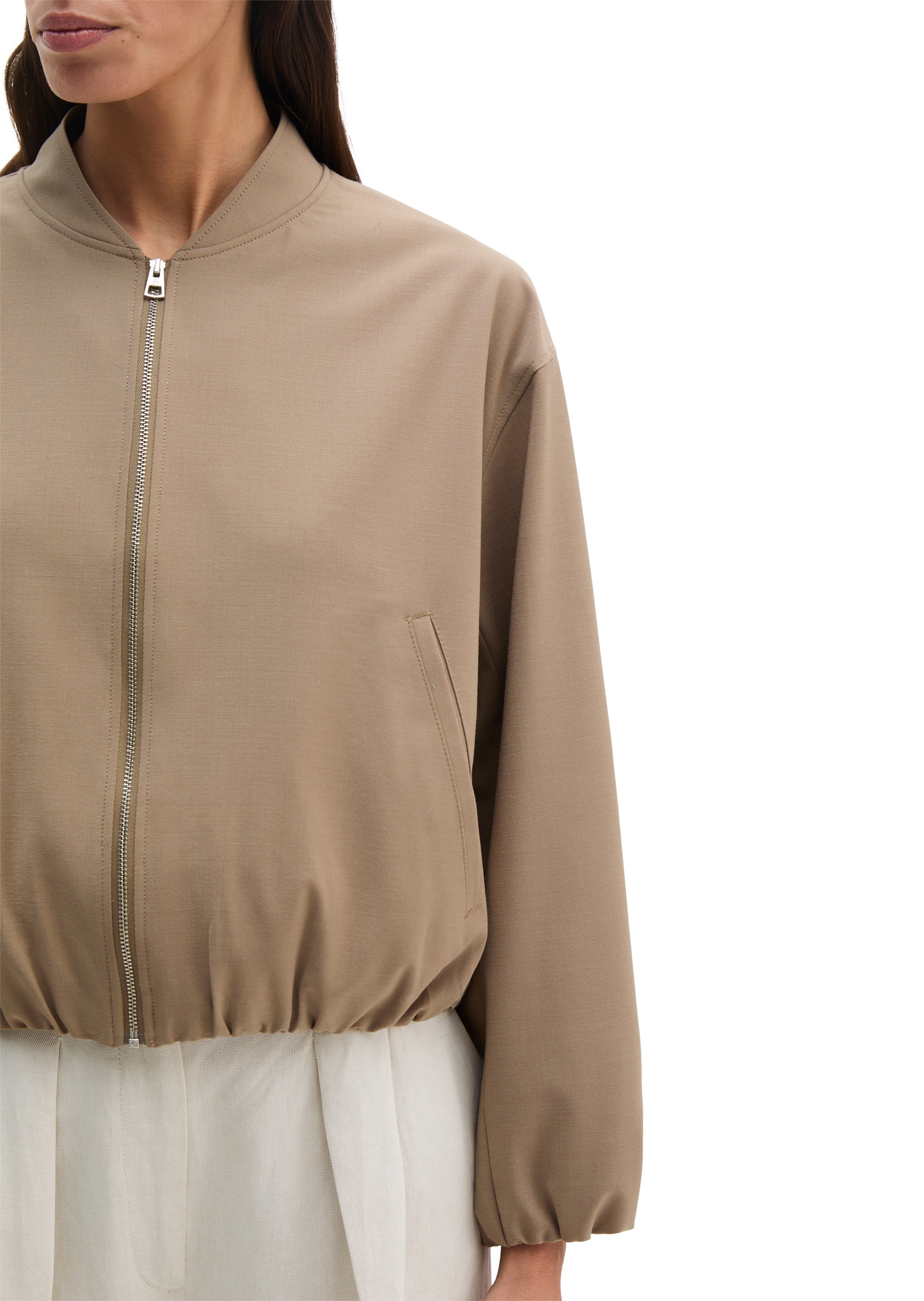 Marc O'Polo Outdoorjacke »aus Technical Wool Blend« ohne Kapuze