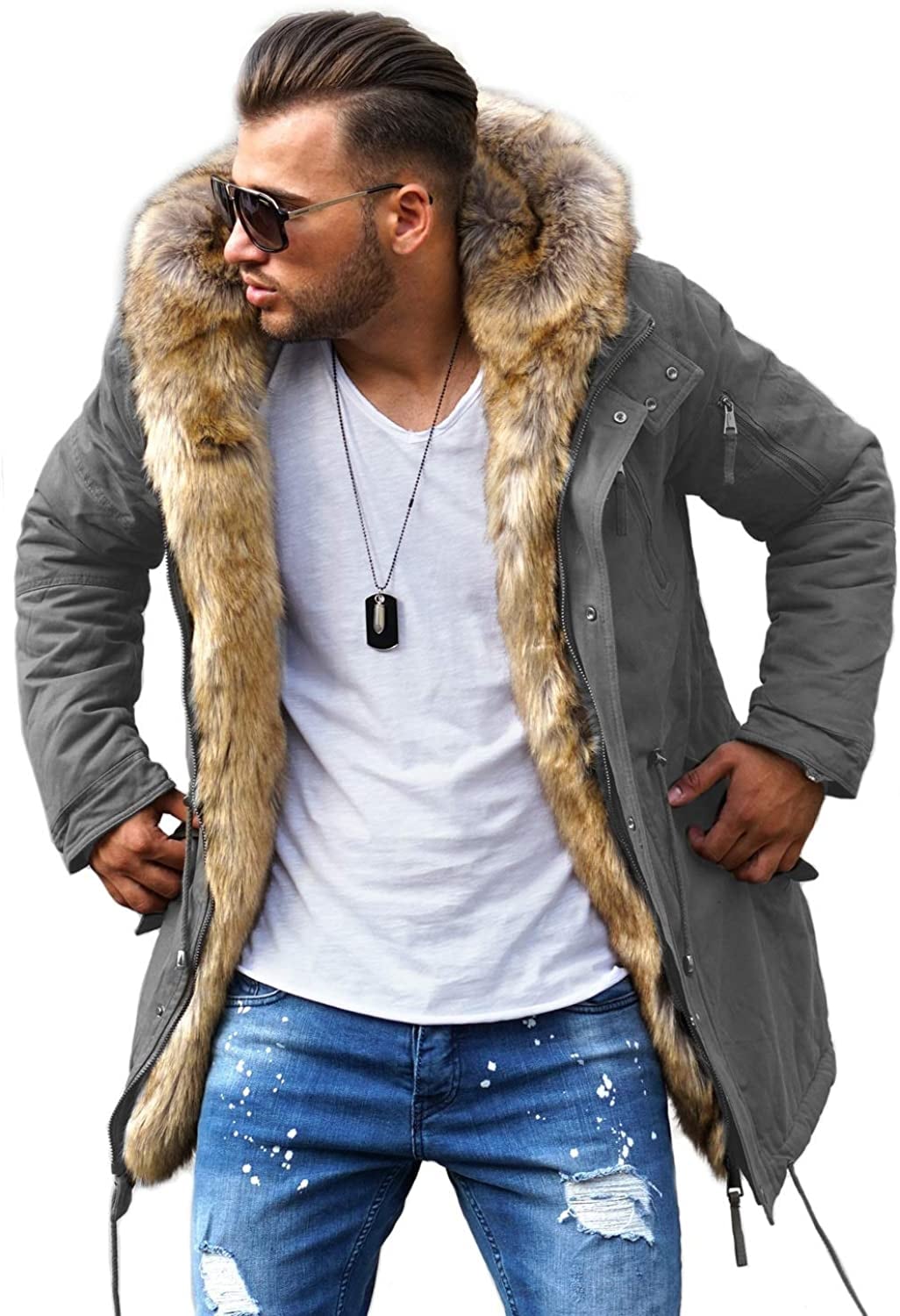behype Parka »BHTYLER« su nuimamas Kunstfell