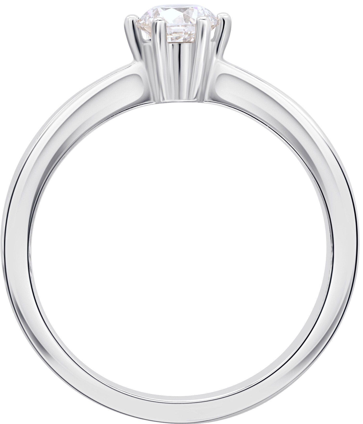 ONE ELEMENT Diamantring »0.25 ct Diamant Brillant Ring aus 750 Weißgold«, Damen Gold Schmuck