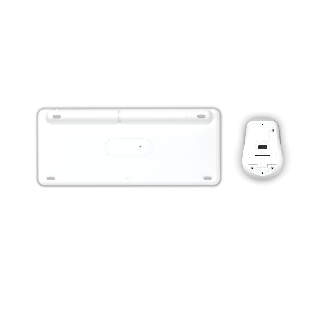 Hama Tastatur- und Maus-Set »Kabelloses Tastatur-Maus-Set "WKM-500"«, (Multi Device, 2x Bluetooth, 1x Funk, DE, weiß, klein)