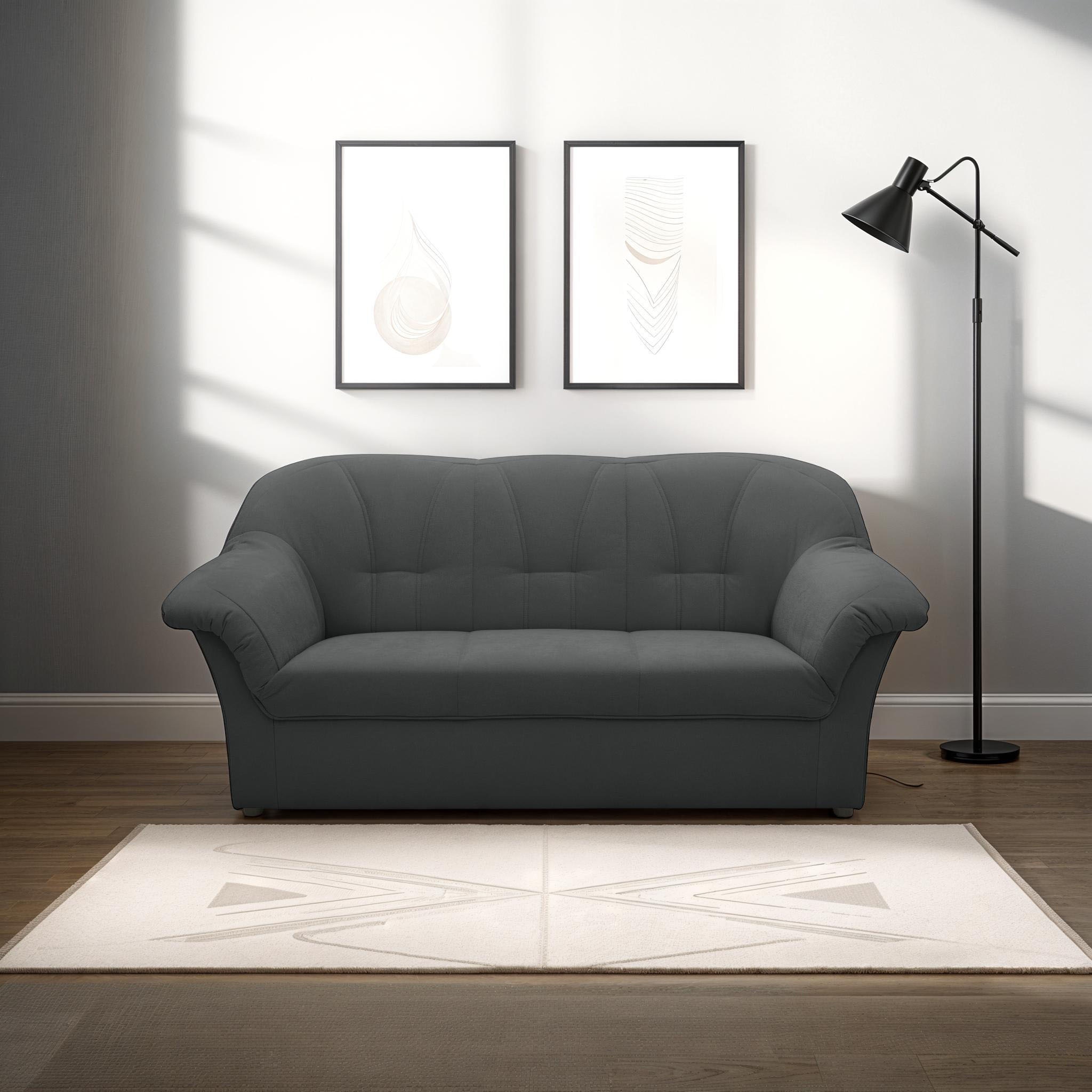 DOMO collection 3-Sitzer "Pegnitz zeitlos, elegante Armlehnen, komfortabel, günstig online kaufen