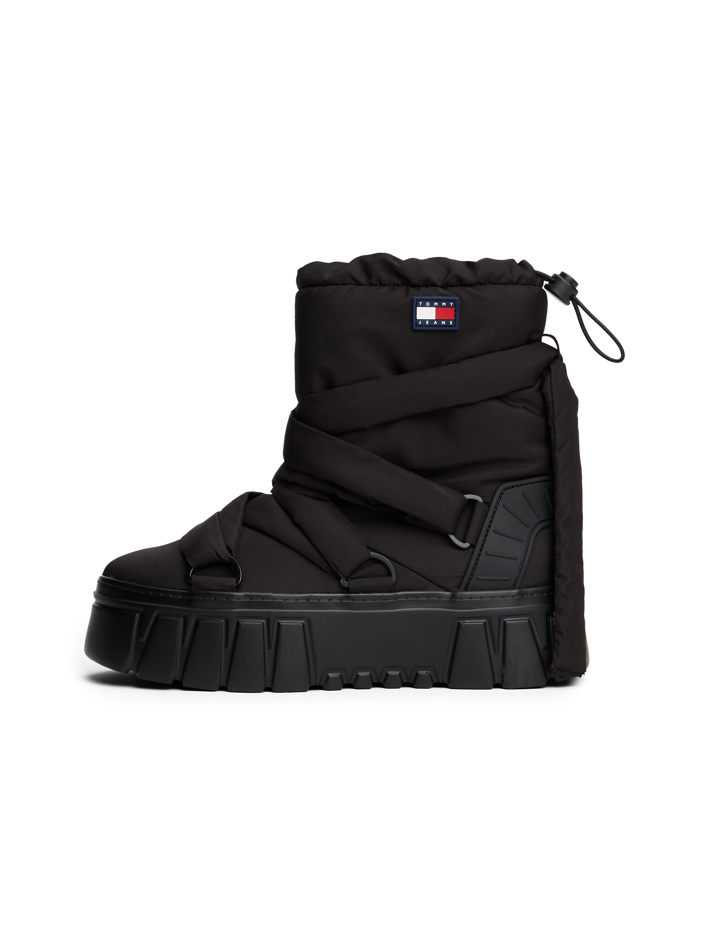 Tommy Jeans Snowboots »TJW CHUNKY SNOW BOOT NYLON«, Plateau, Winterboots, Schneeschuh mit Schnellverschluss