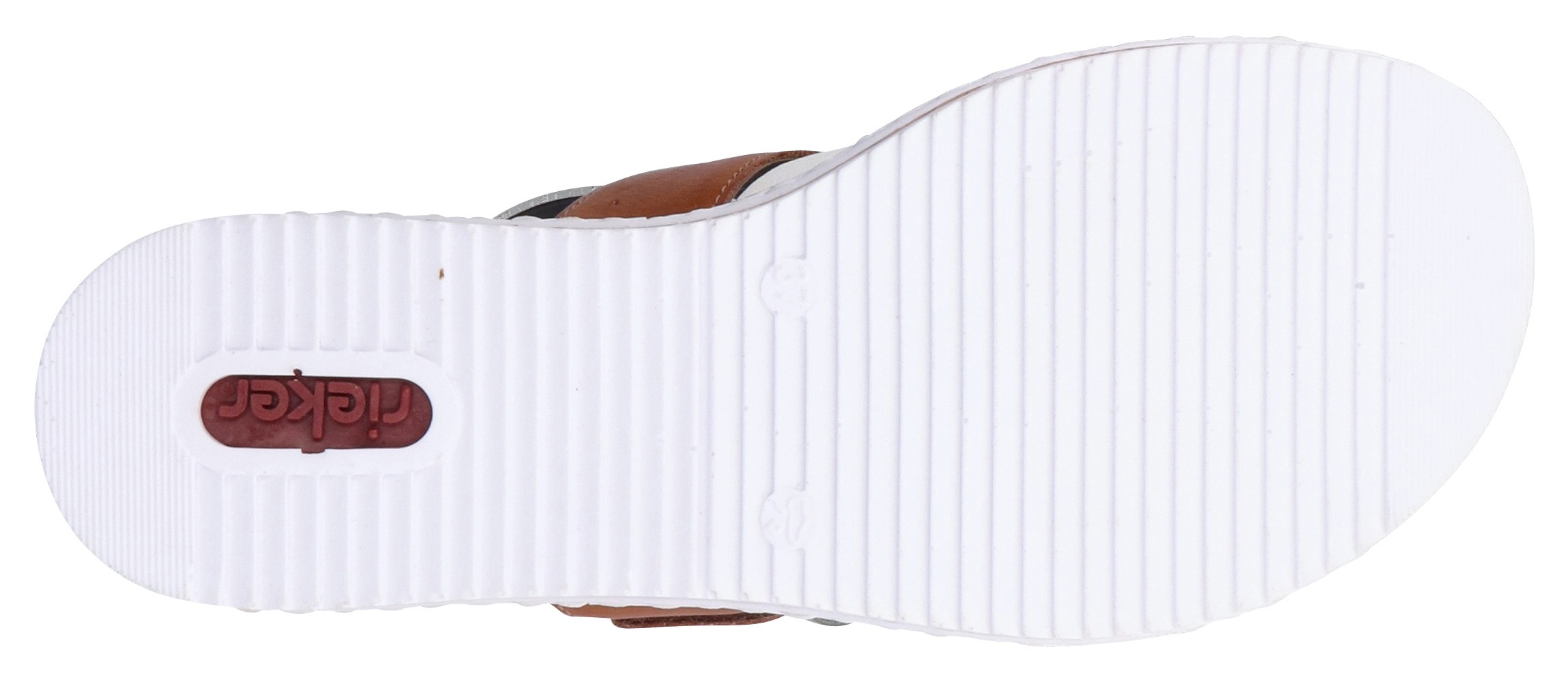 Thumbnail - Rieker Pantolette Keilabsatz, Sommerschuh, Schlappen mit Klettriemchen