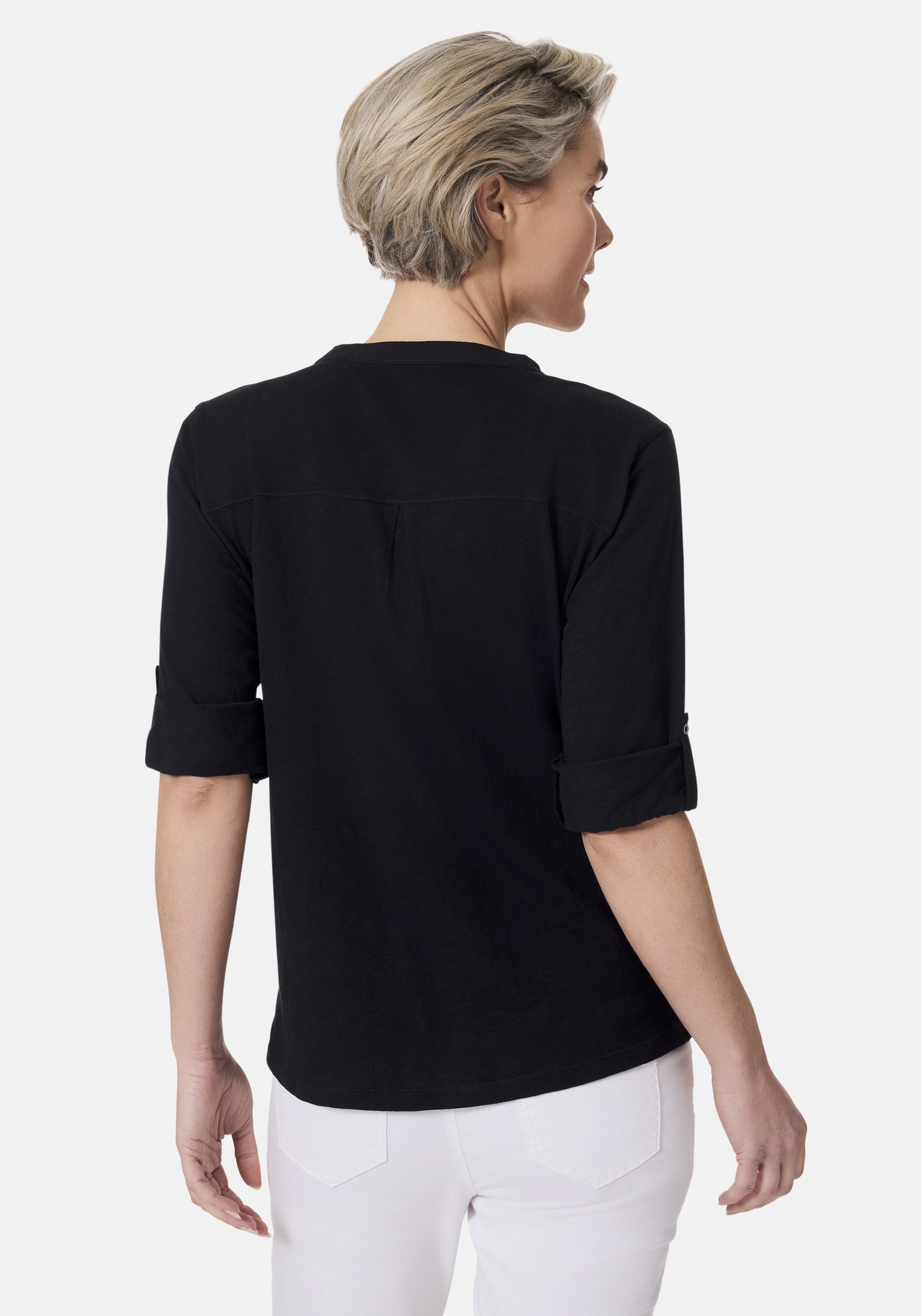 STOOKER WOMEN 3/4-Arm-Shirt "MARIE T-Shirt 3/4-Arm", Regular Fit Slub Yarn günstig online kaufen
