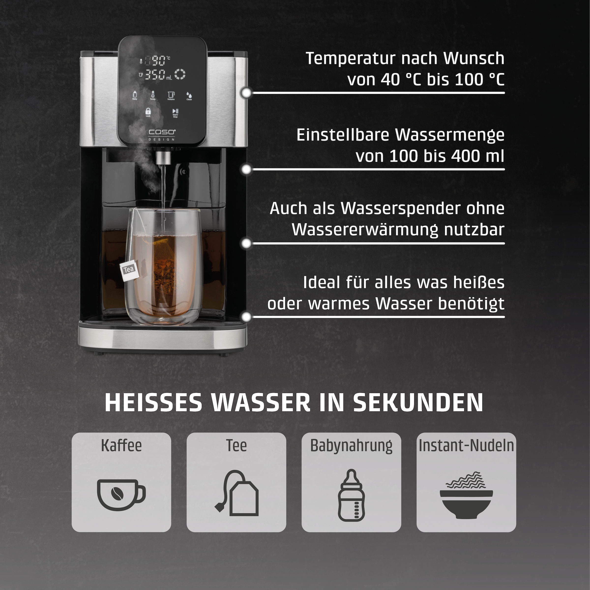Caso Heißwasserspender »1884 HW 1660« 4 l 2600 W