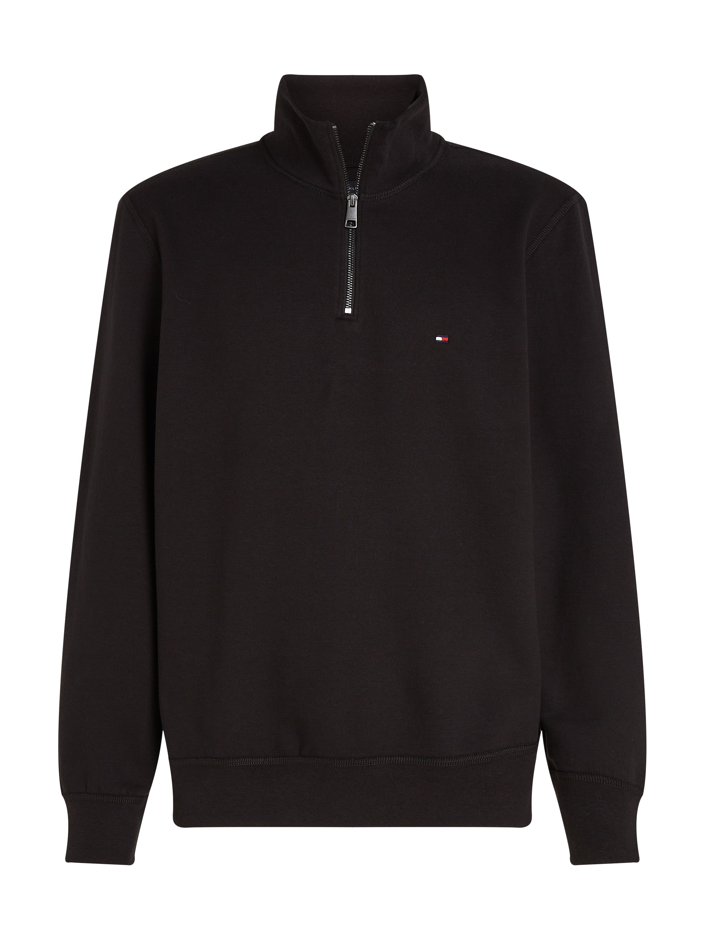 Tommy Hilfiger Essential Fleece 1/4 Zip Sweatshirt Black Size M 3