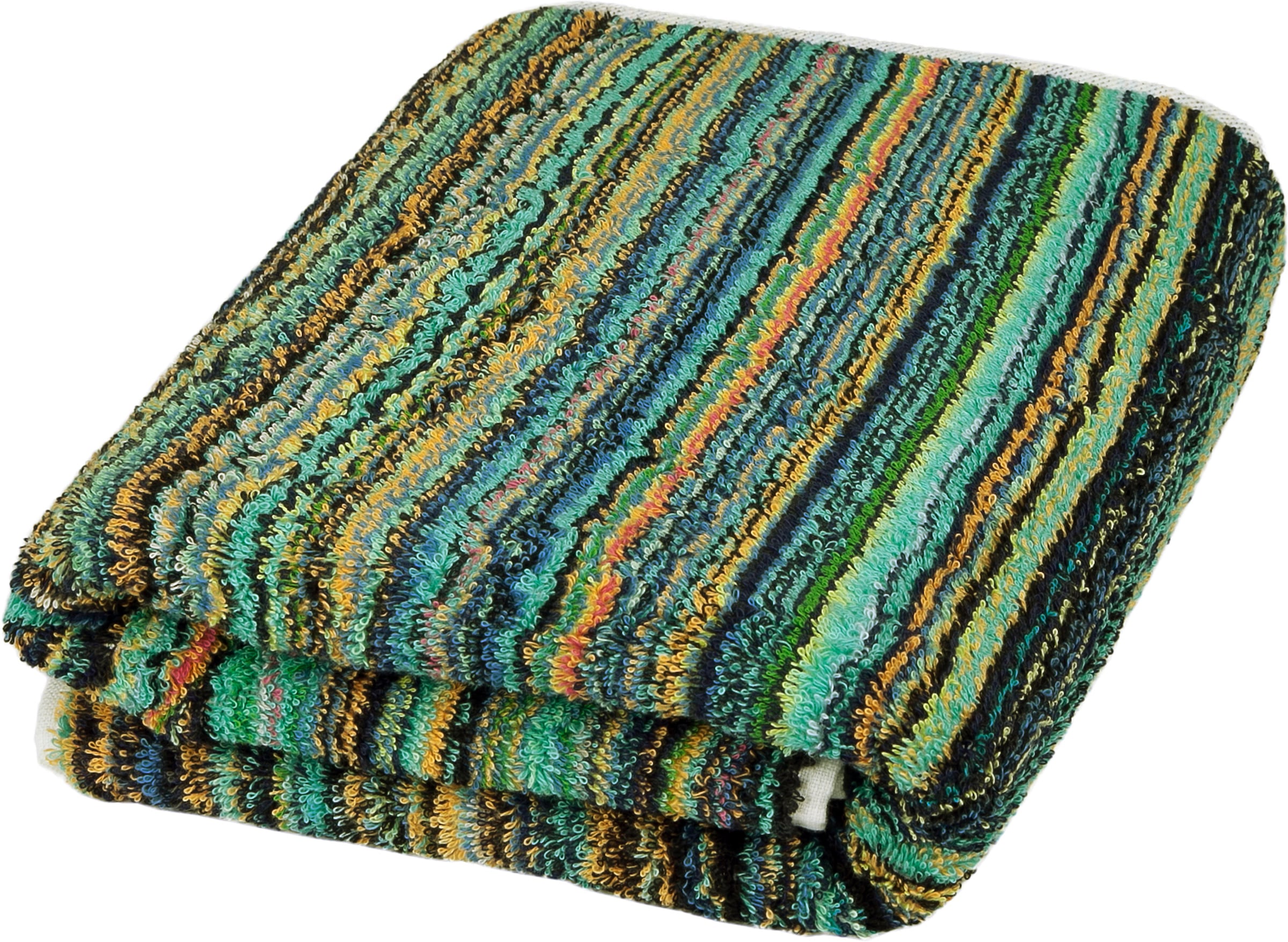 ROSS Duschtuch »Missoni-Serie«, (Packung, 1 St., 1 Duschtuch), aus feinster Baumwolle