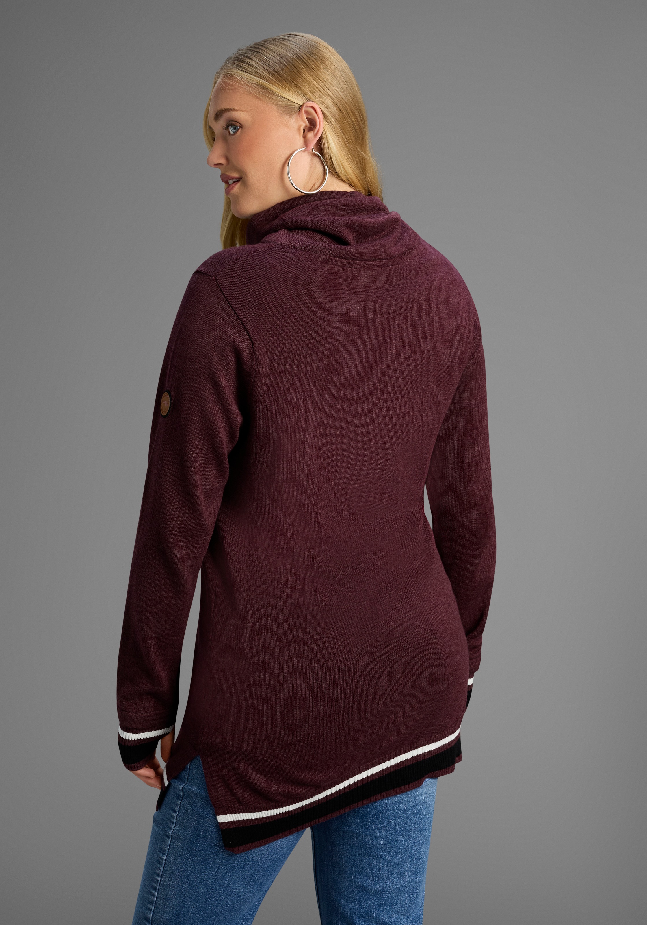 KangaROOS Schalkragenpullover mit hohem Schalkragen auch in großen Größen günstig online kaufen