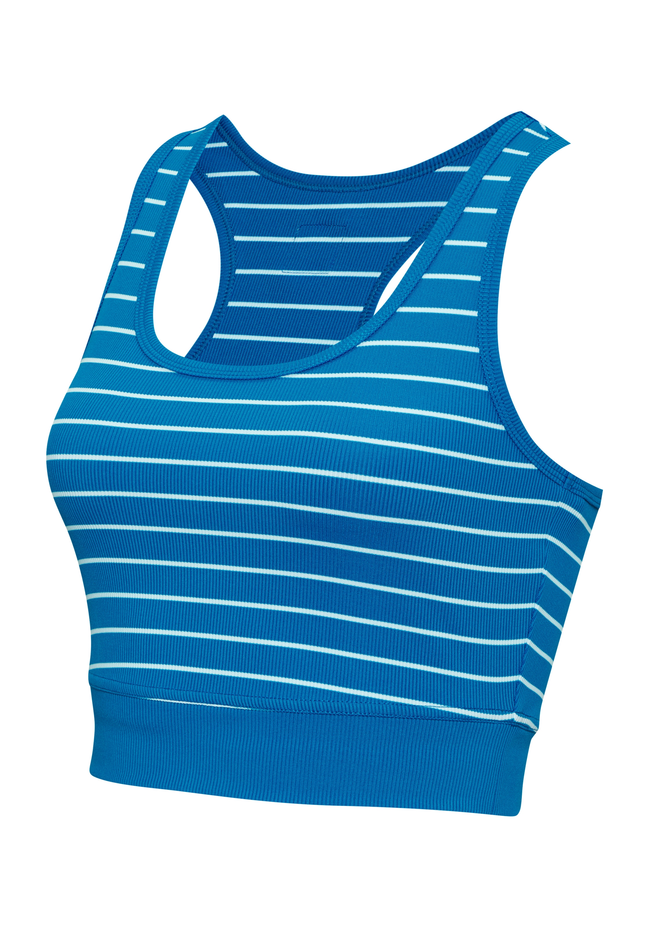 LASCANA ACTIVE Sporttop aus Rippmaterial, gestreift