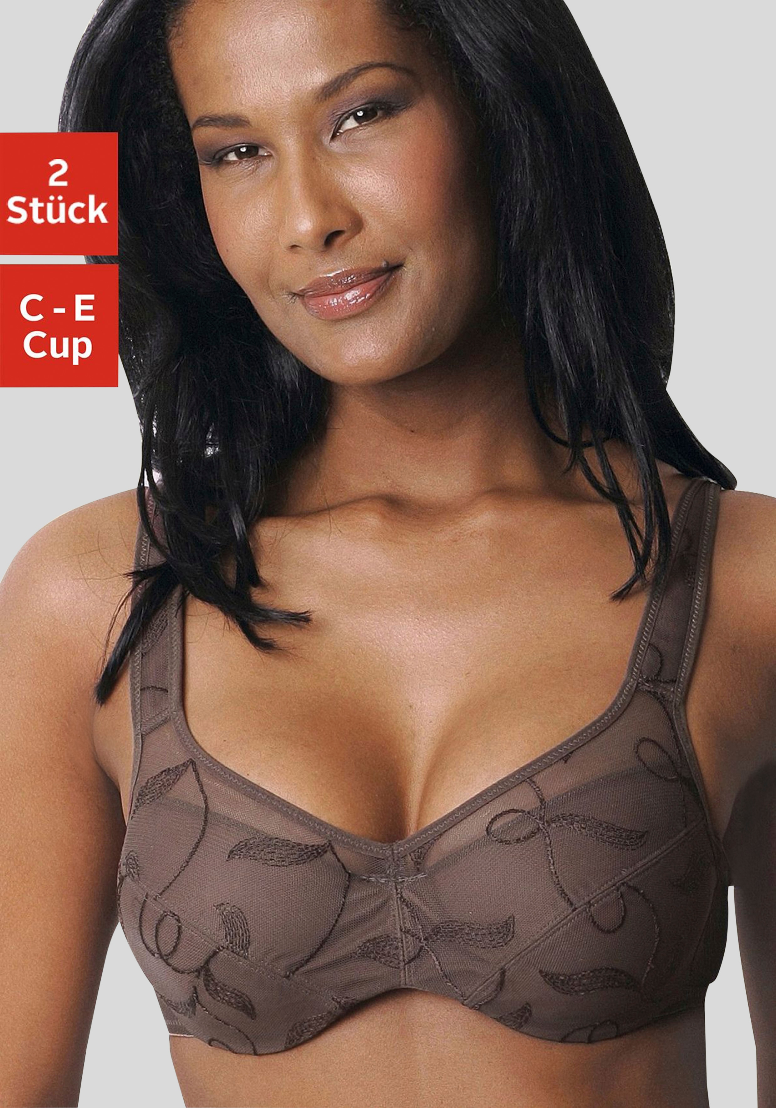 petite fleur by Lascana Minimizer-BH Packung, mit Bügel und schöner Stickerei – ideal für große Größen
