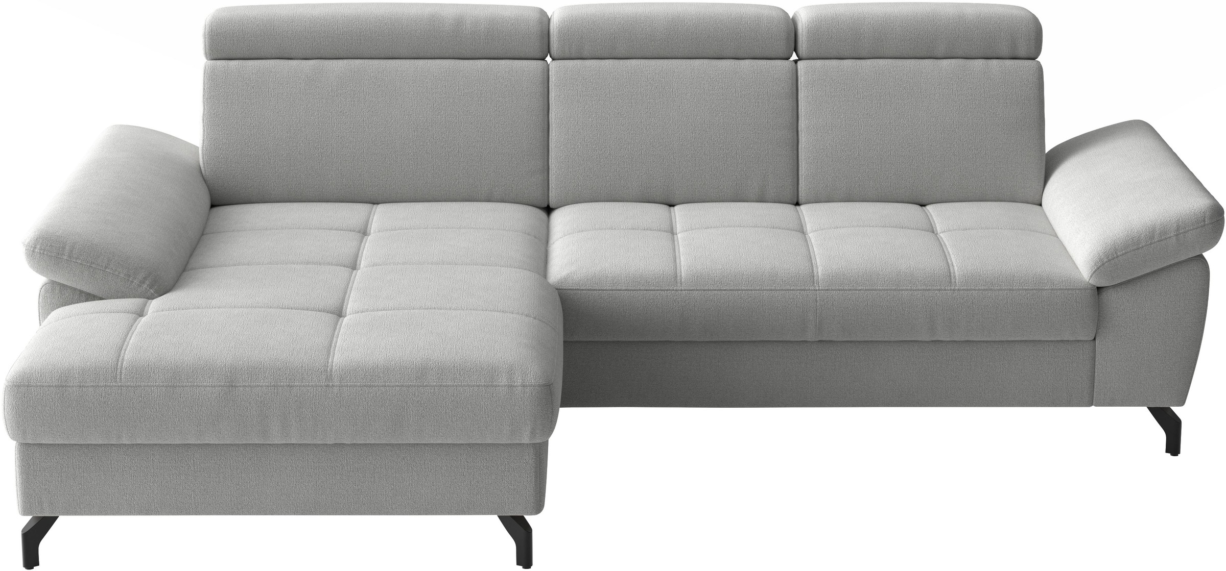 sit&more Ecksofa "Vanity, L-Form, B: 264 cm," Inkl.Sitz-,Kopf-und Armteilverstellung
