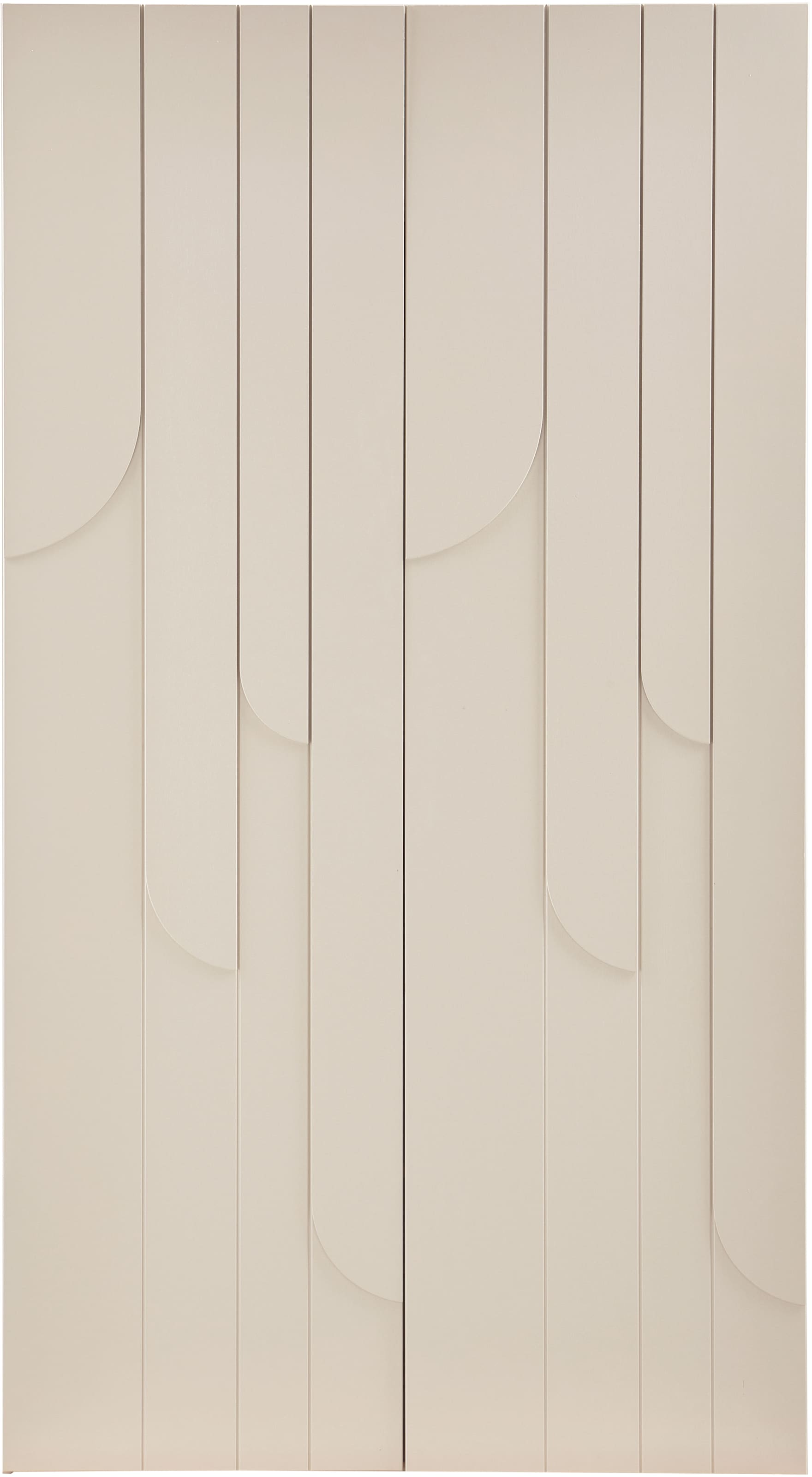 WOOOD Kleiderschrank »WOOOD RAIN 2-TÜRIGER KLEIDERSCHRANK KIEFER DUST [fsc]« Kleiderschrank Rain aus FSC-Kiefer besticht durch wellenförmige Türen