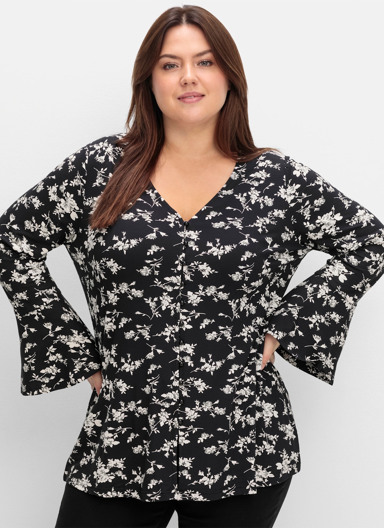 Sheego Langarmshirt »Langarmshirt«, (1 tlg.)