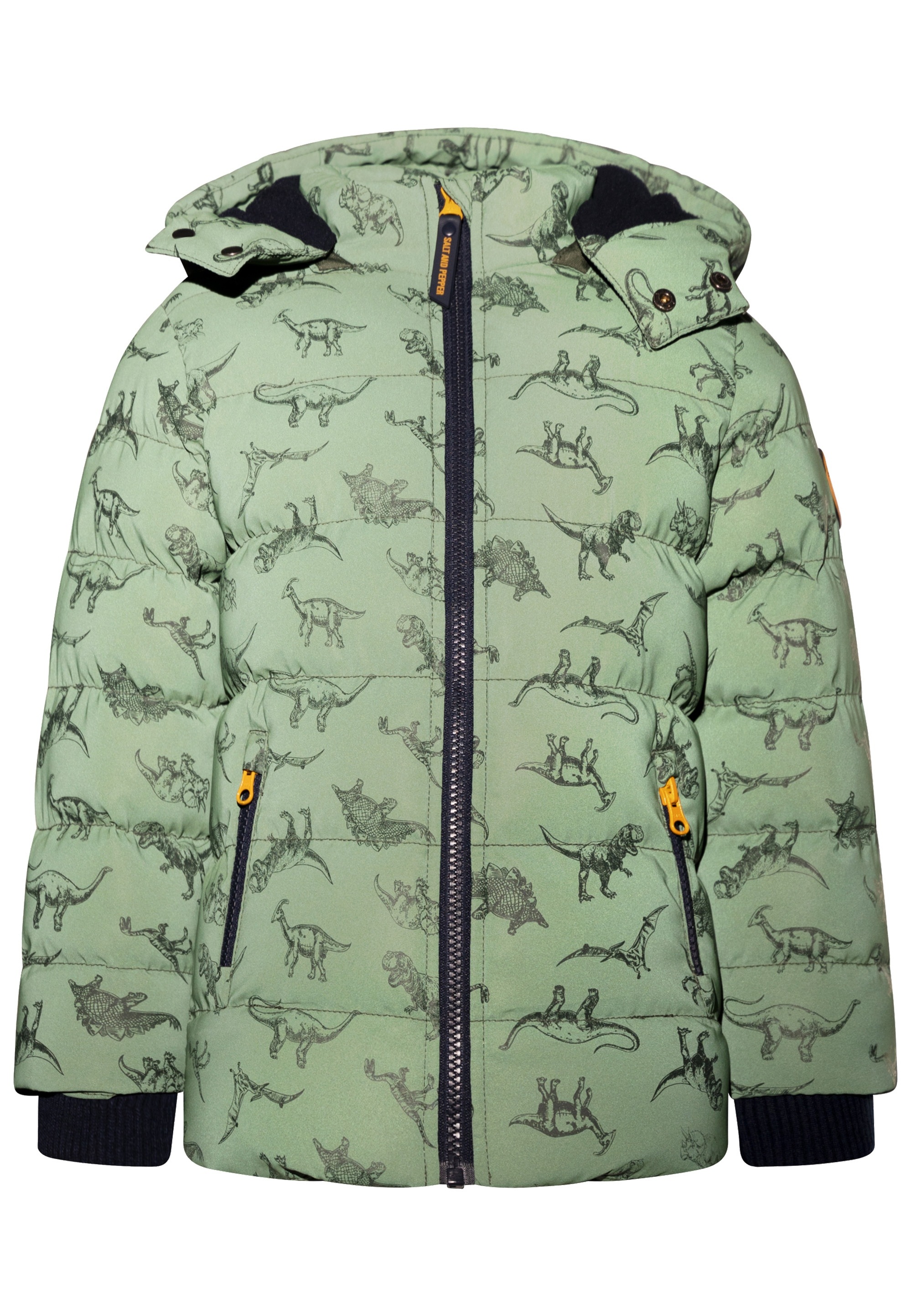 SALT AND PEPPER Steppjacke »Dinoprint«, mit komplett reflektierendem Druck