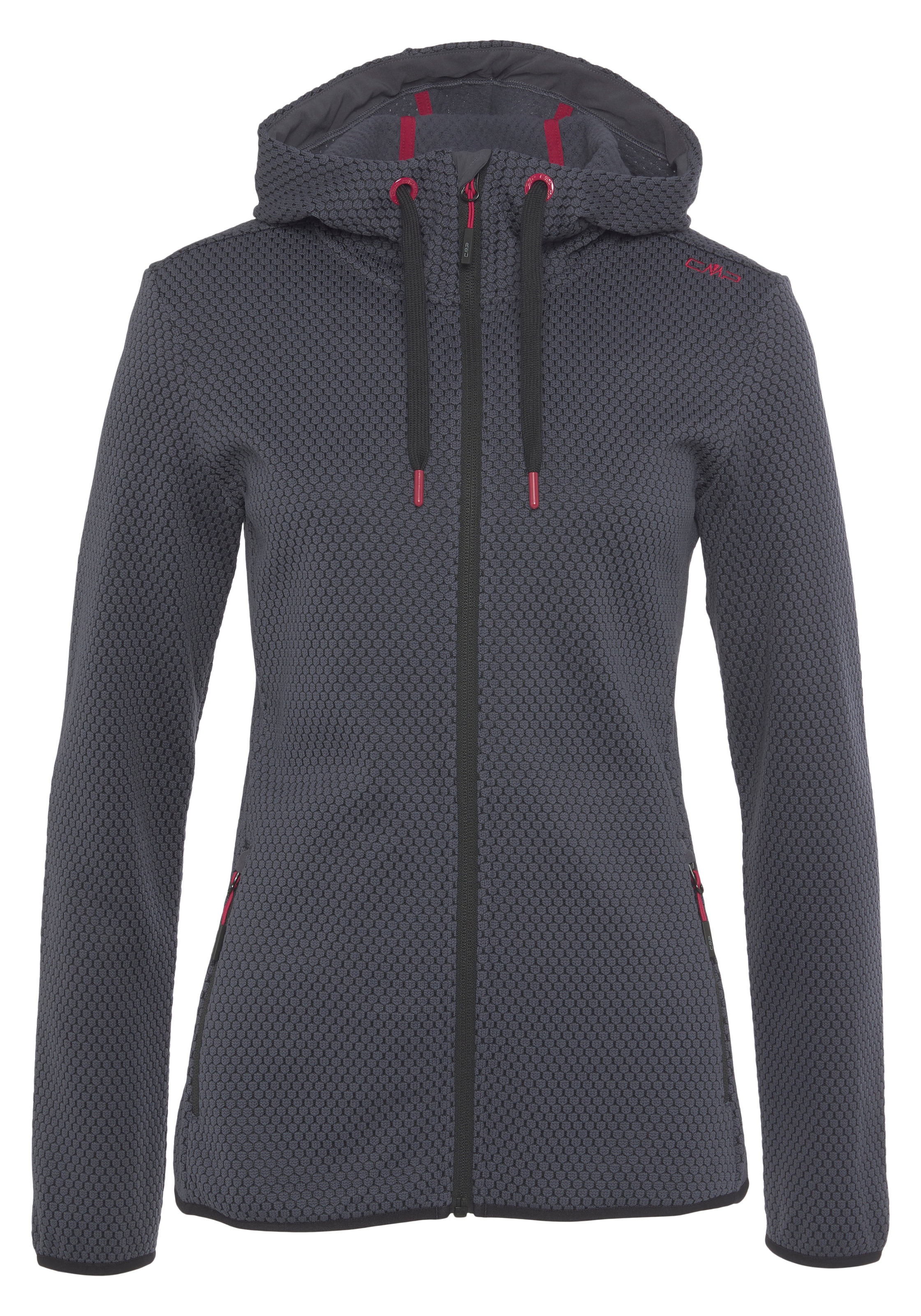 CMP Strickfleecejacke mit Kapuze Wärmend & windabweisend & Atmungsaktiv günstig online kaufen