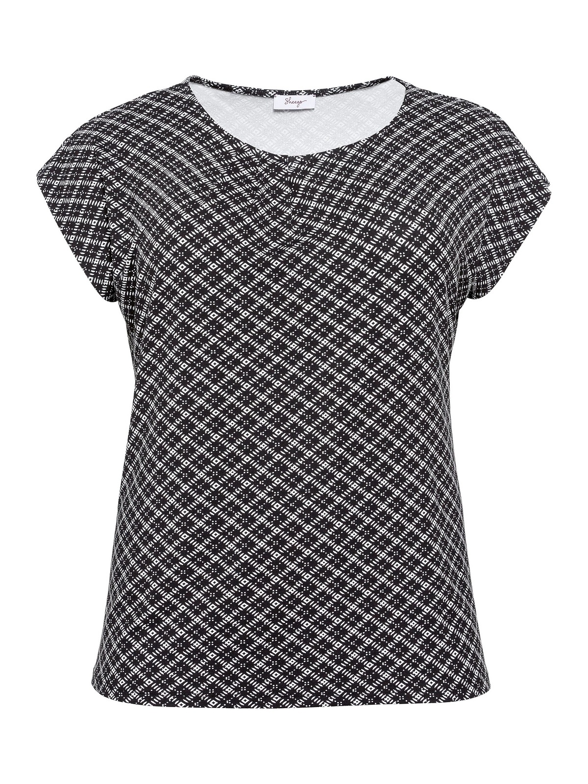 Sheego T-Shirt »Große Größen«, mit gelegten Falten, aus angenehmem Viskosemix