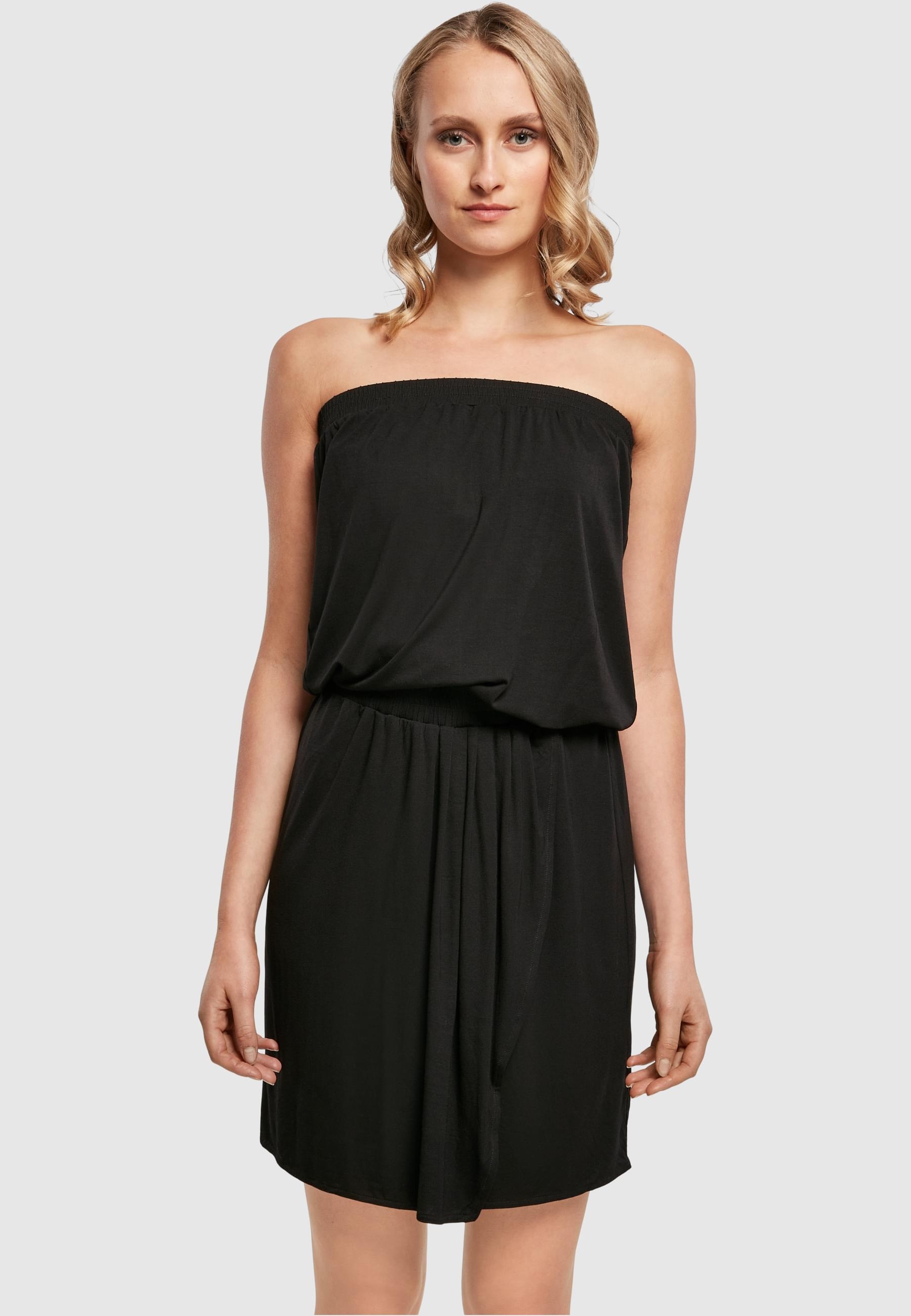 URBAN CLASSICS Shirtkleid »Urban Classics Damen Ladies Viscose Short Bandeau Dress«, (1 tlg.)