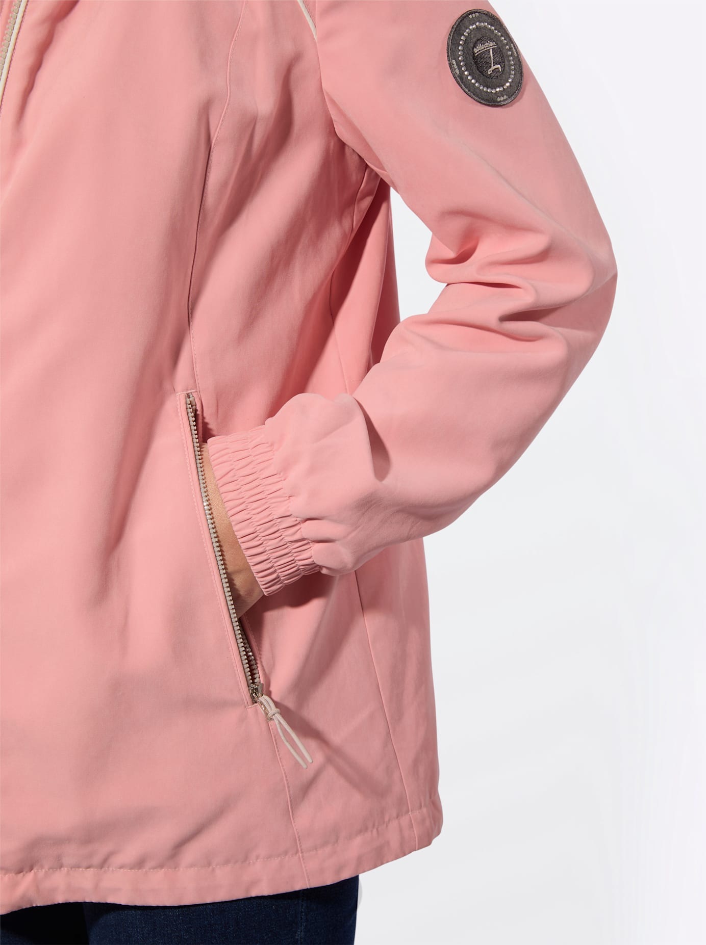 Casual Looks Langjacke mit Kapuze