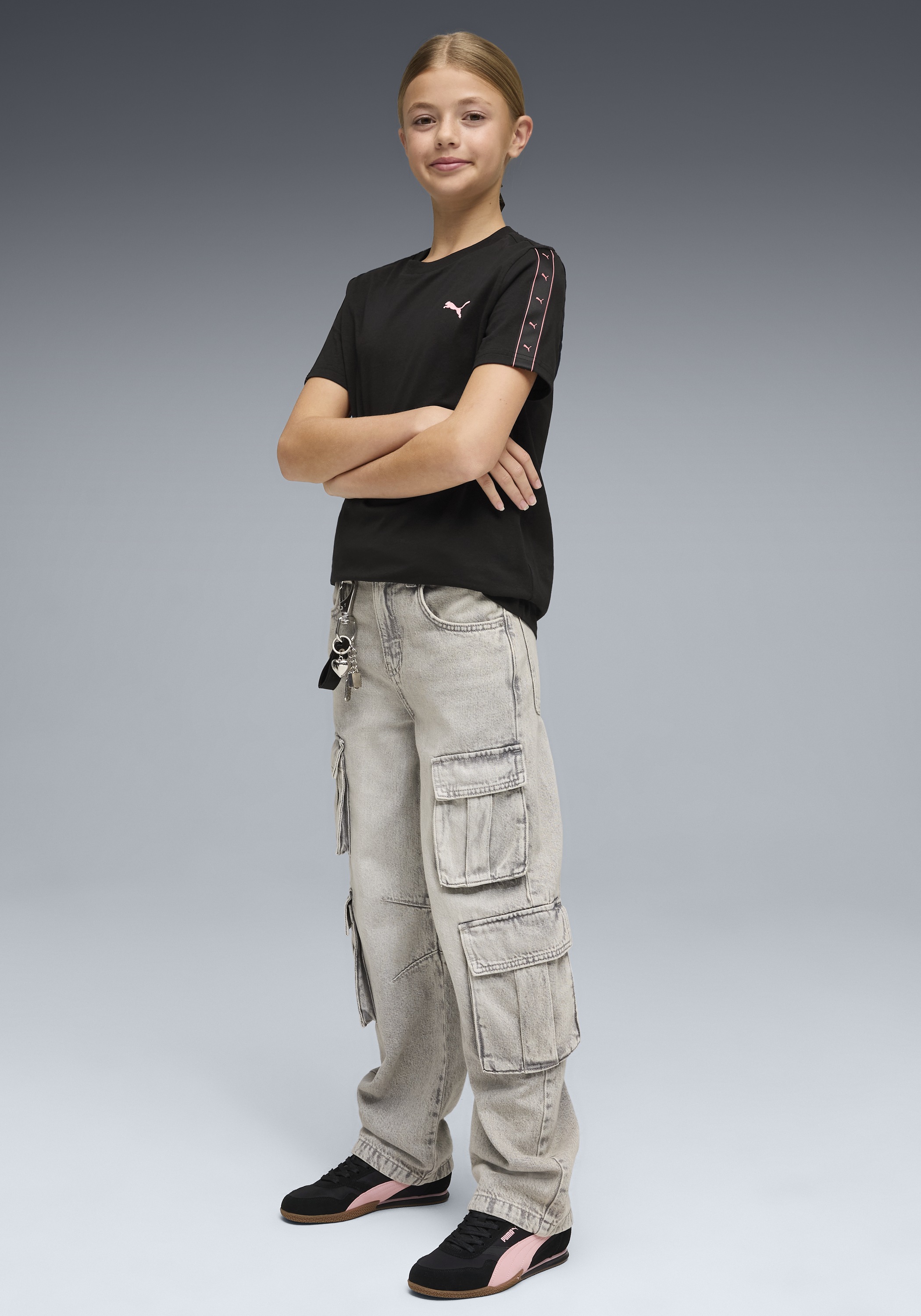 Thumbnail - PUMA T-Shirt "ESS TAPE TEE G" Regular Fit, Kurzarm, für vielseitige Aktivitäten, aus Baumwolle