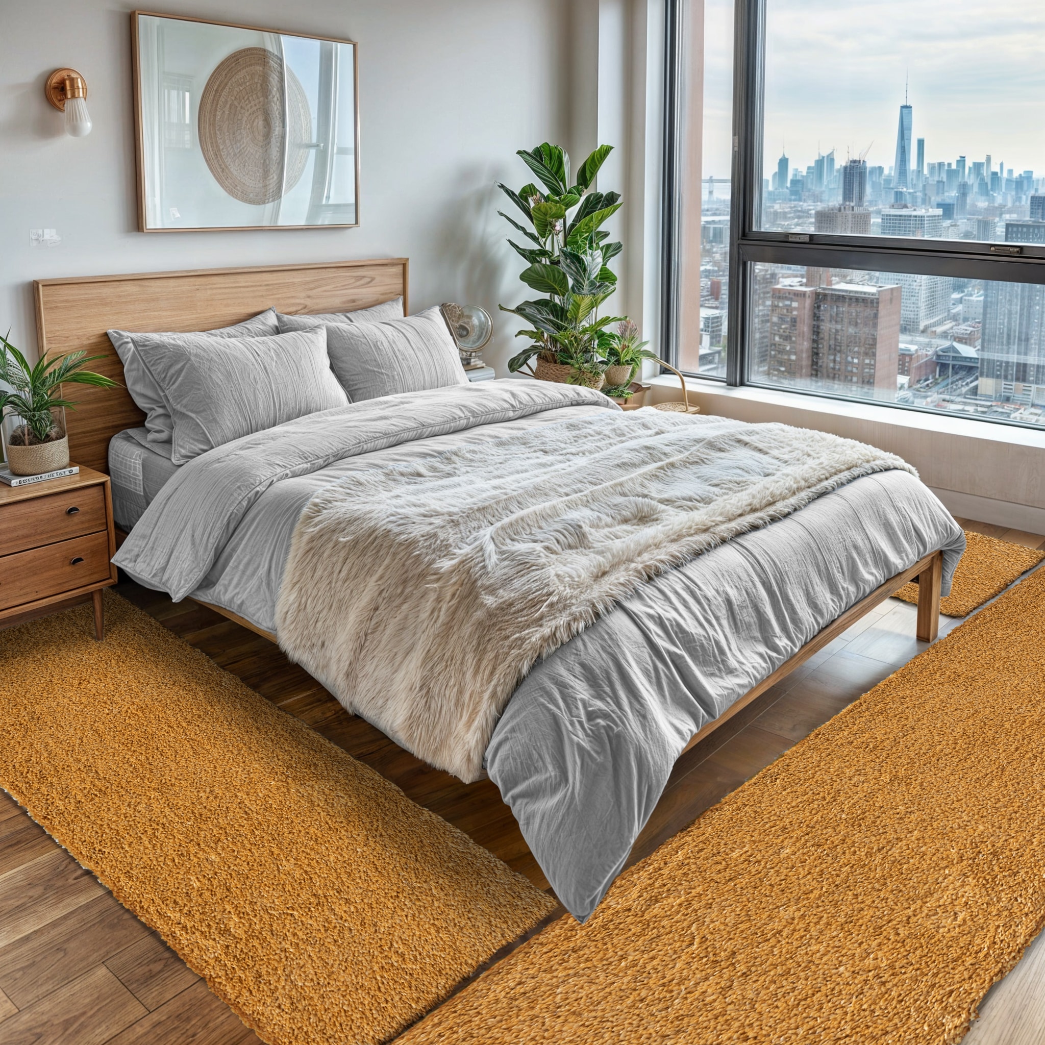 Hochflor-Teppich OTTO HOME "Banji", gold (goldgelb), B:80cm H:37mm L:200cm, Polypropylen (PP), Teppiche, Uni Farben, weich und flauschig, auch als Läufer & in rund erhältlich