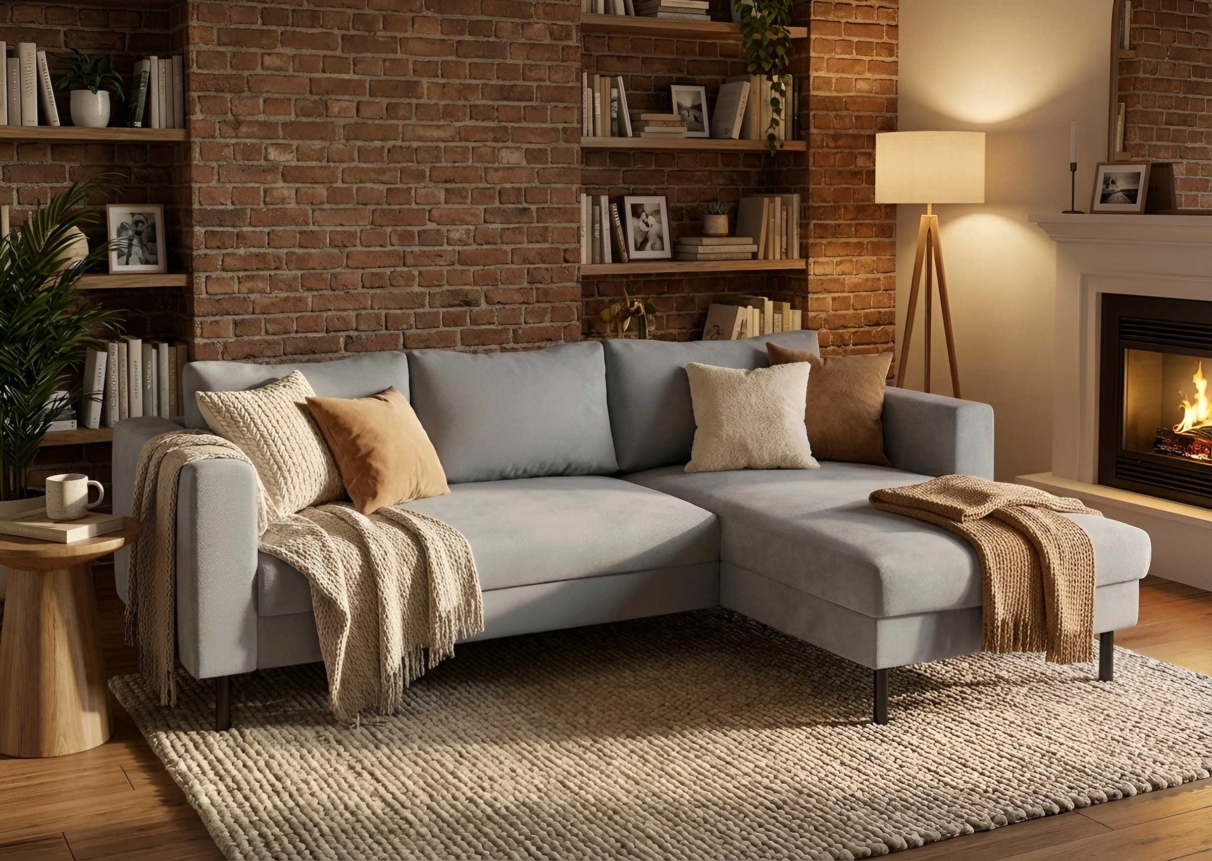TRENDMANUFAKTUR 1100000002199 "Amazing II, wahlw. mit Schlaffunktion & Bettkasten, Fuß schwarz" Recamiere beidseitig montierbar, L-Form,in Cord o. Struktur, B: 232 cm