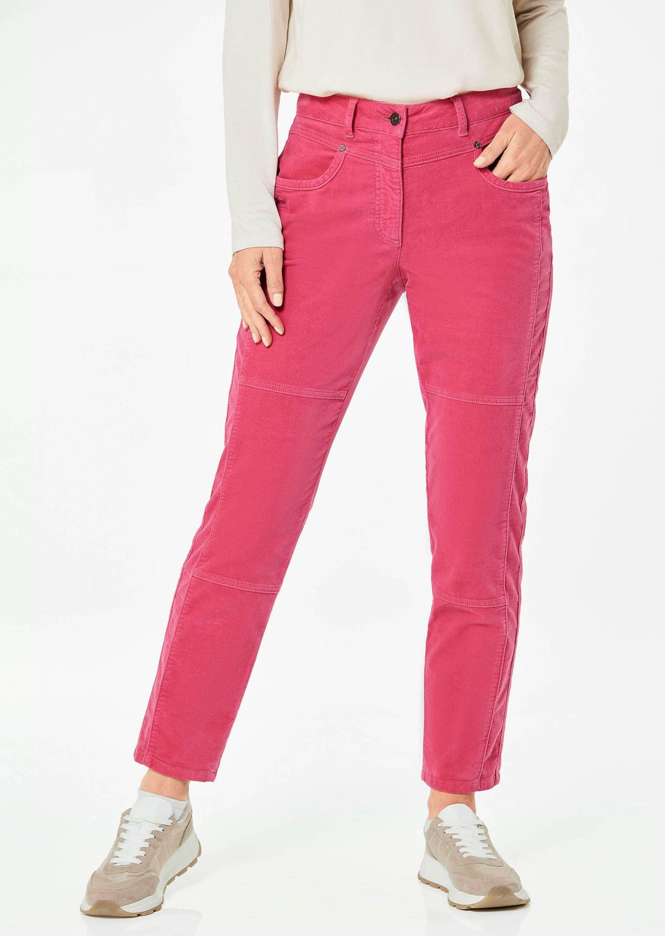 GOLDNER Schlupfhose »Samthose Bequeme Samthose mit Wascheffekt«