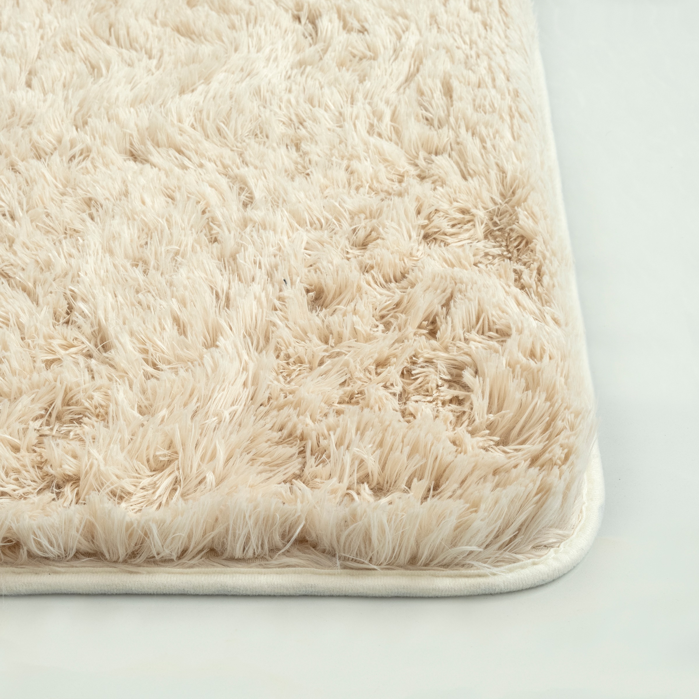 merinos Teppich »Fluffy Shaggy«, rund, 35 mm Höhe, Flauschiger Hochflor Teppich, Wohnzimmer, Anti-Rutsch Unterseite