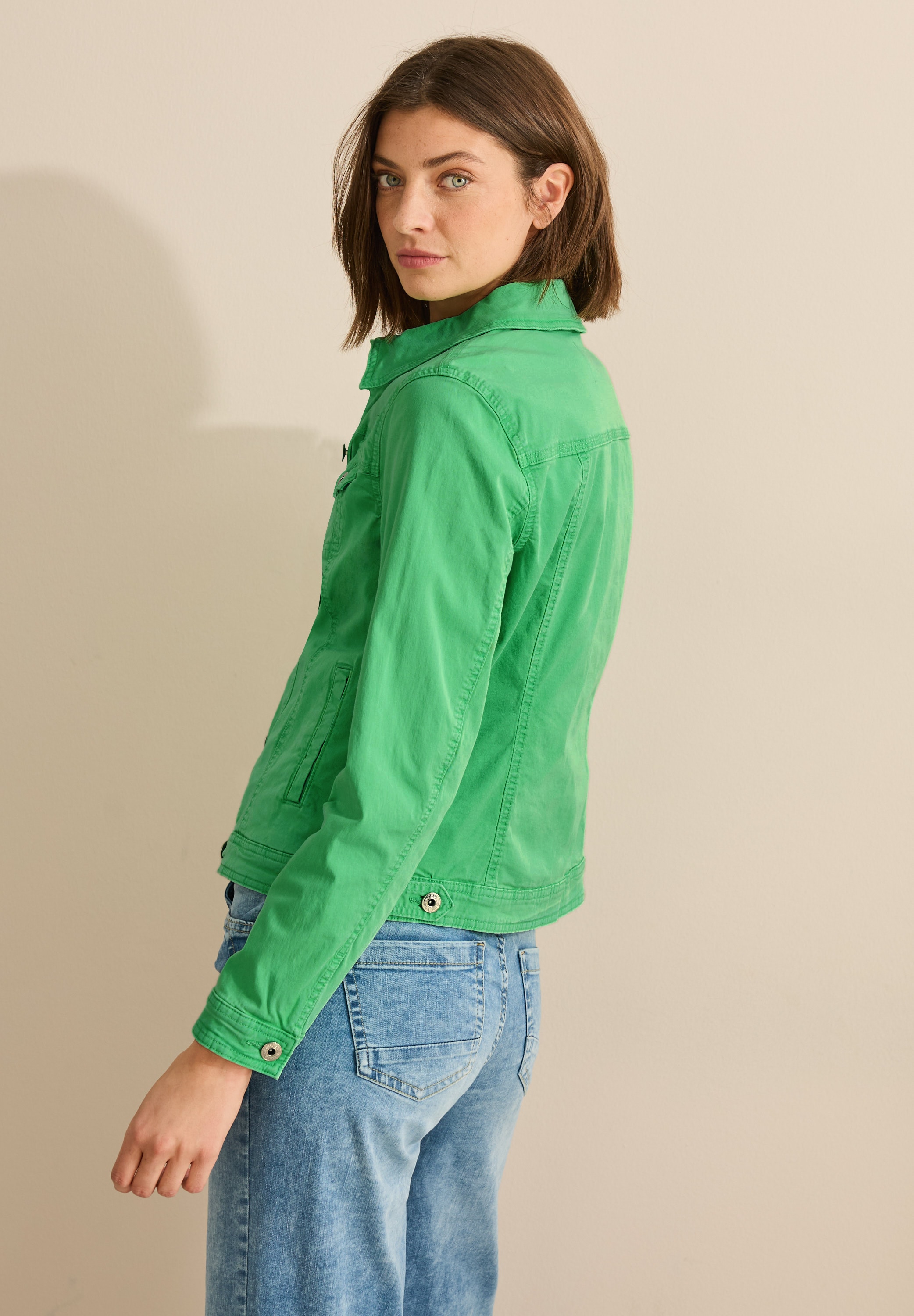 Cecil Jeansjacke, ohne Kapuze, mit Brusttaschen