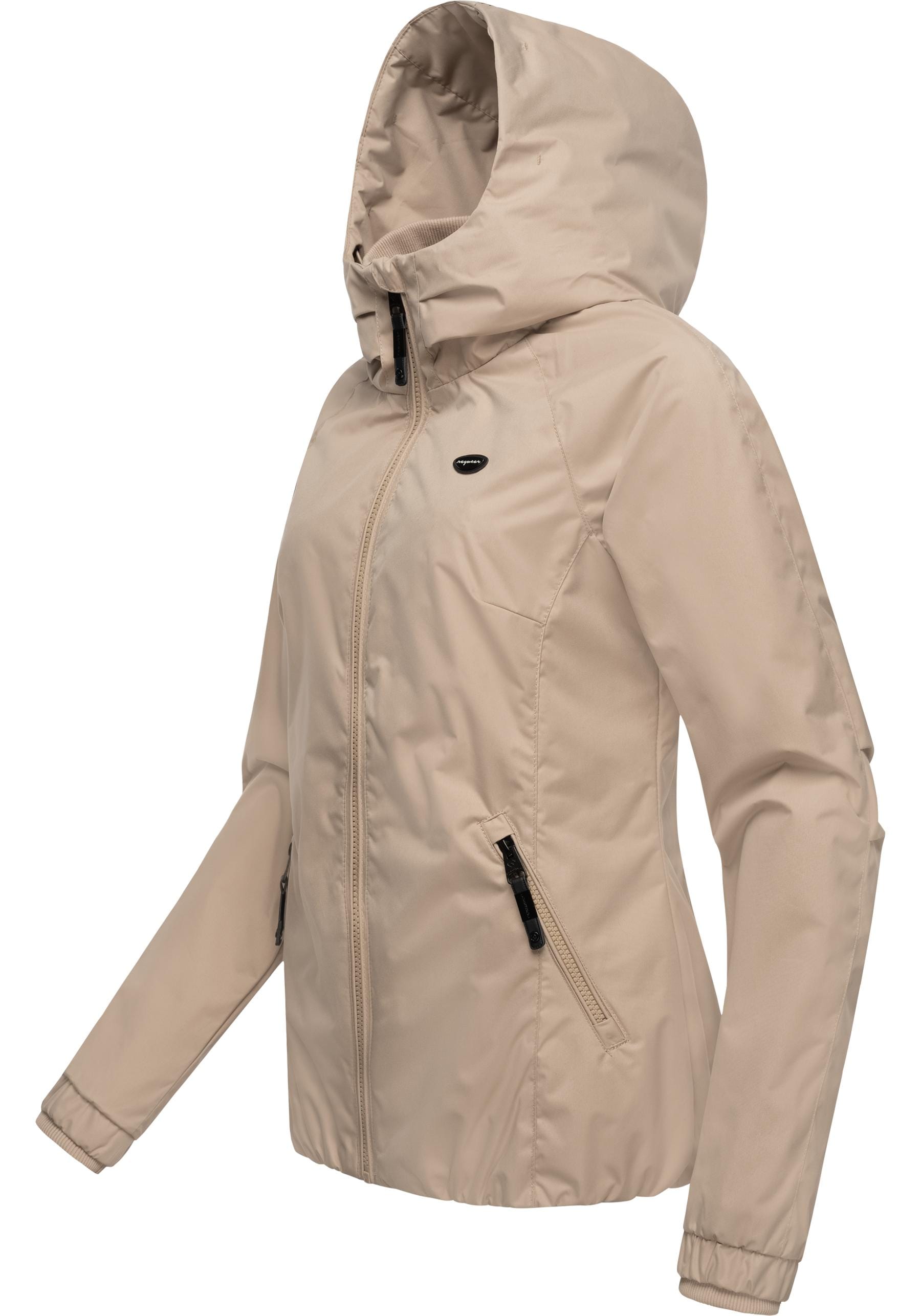 Ragwear Outdoorjacke »Dizzie«, mit Kapuze, Wasserdichte Übergangsjacke mit großer Kapuze