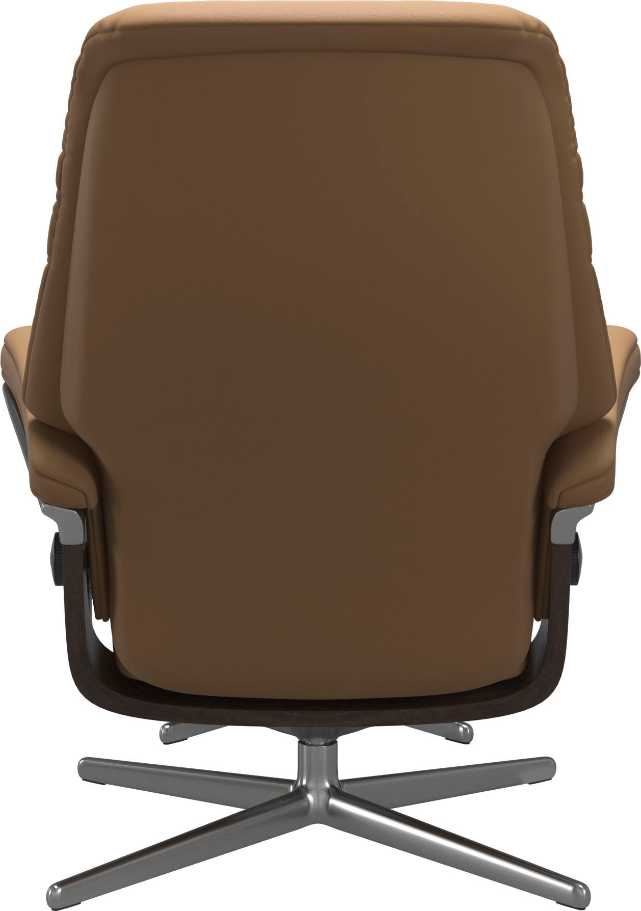 Stressless® Relaxsessel »Sunrise«, (Set, Relaxsessel mit Hocker), mit Hocker, mit Cross Base, Größe S, M & L, Holzakzent Wenge