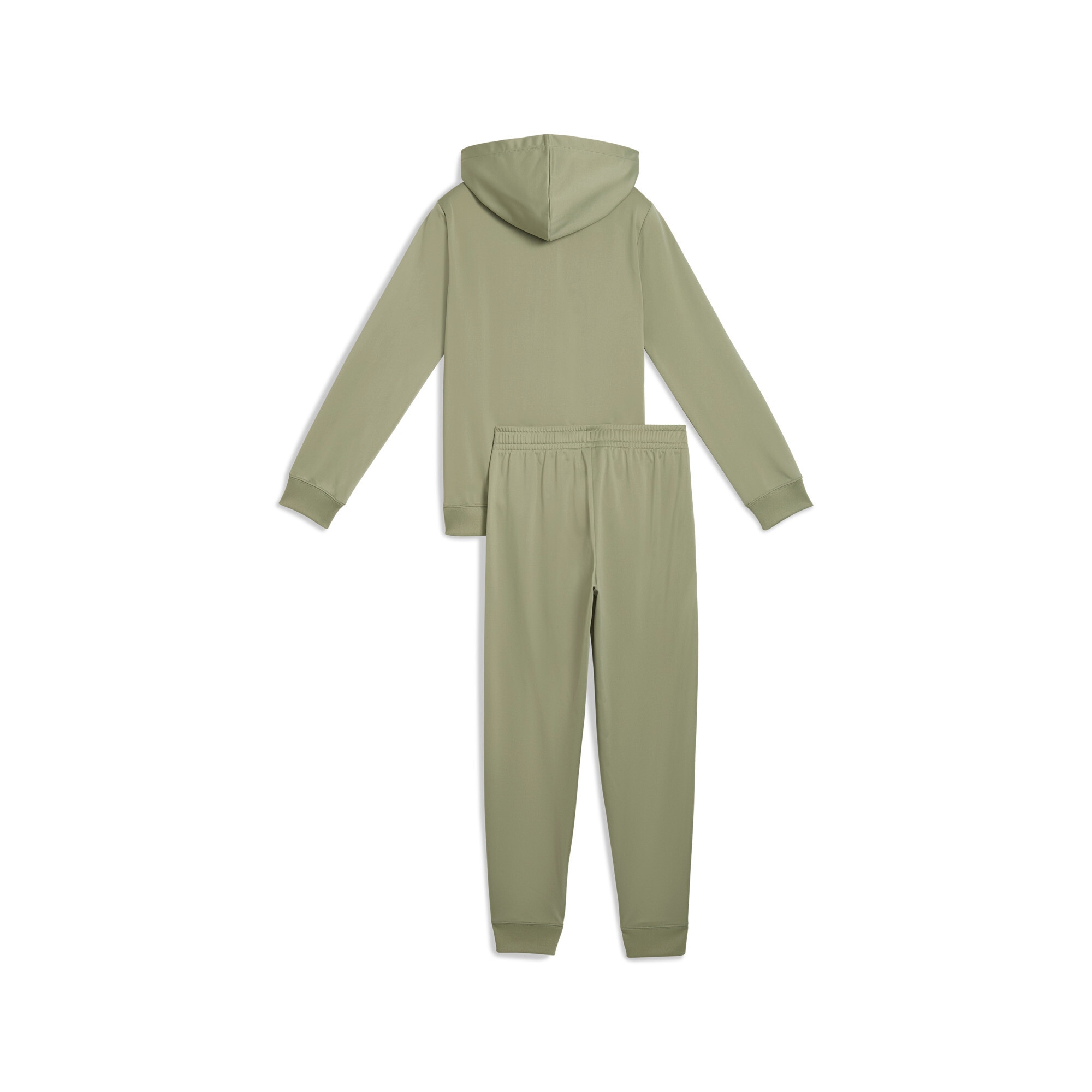 PUMA Trainingsanzug »HOODED FULL-ZIP POLY SUIT B« 2 Stk. mit Kapuze und Jerseyfutter, mit Kängurutaschen