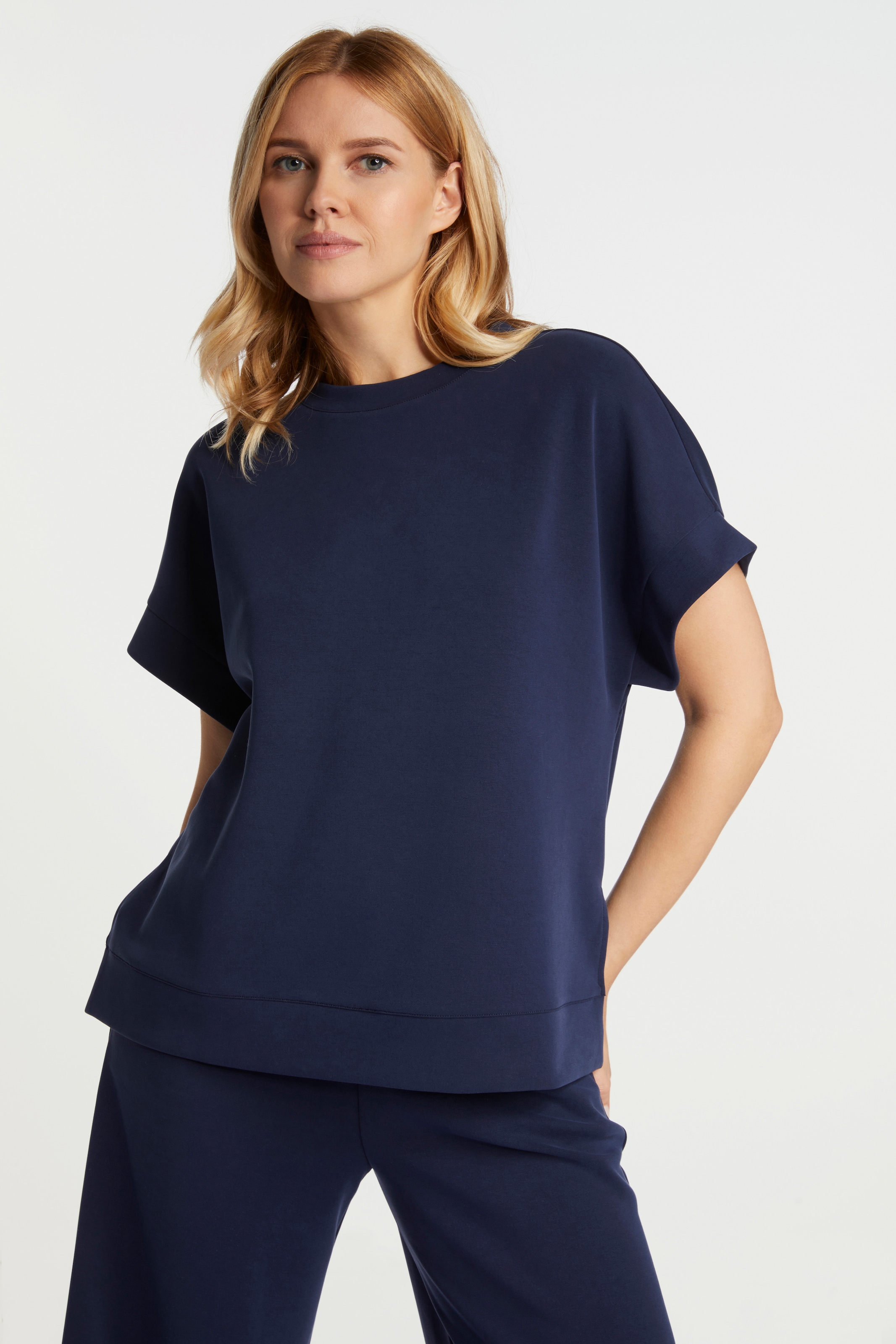 RICHROYAL Sweatshirt, aus weicher, fester, gepeachter Qualität