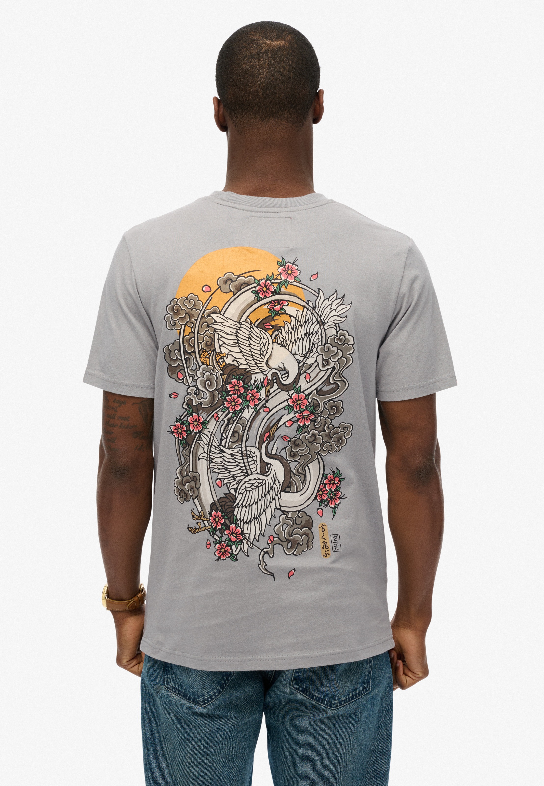 Superdry Rundhalsshirt »VL TOKYO RELAXED TEE« mit coolem Tattoo-Print