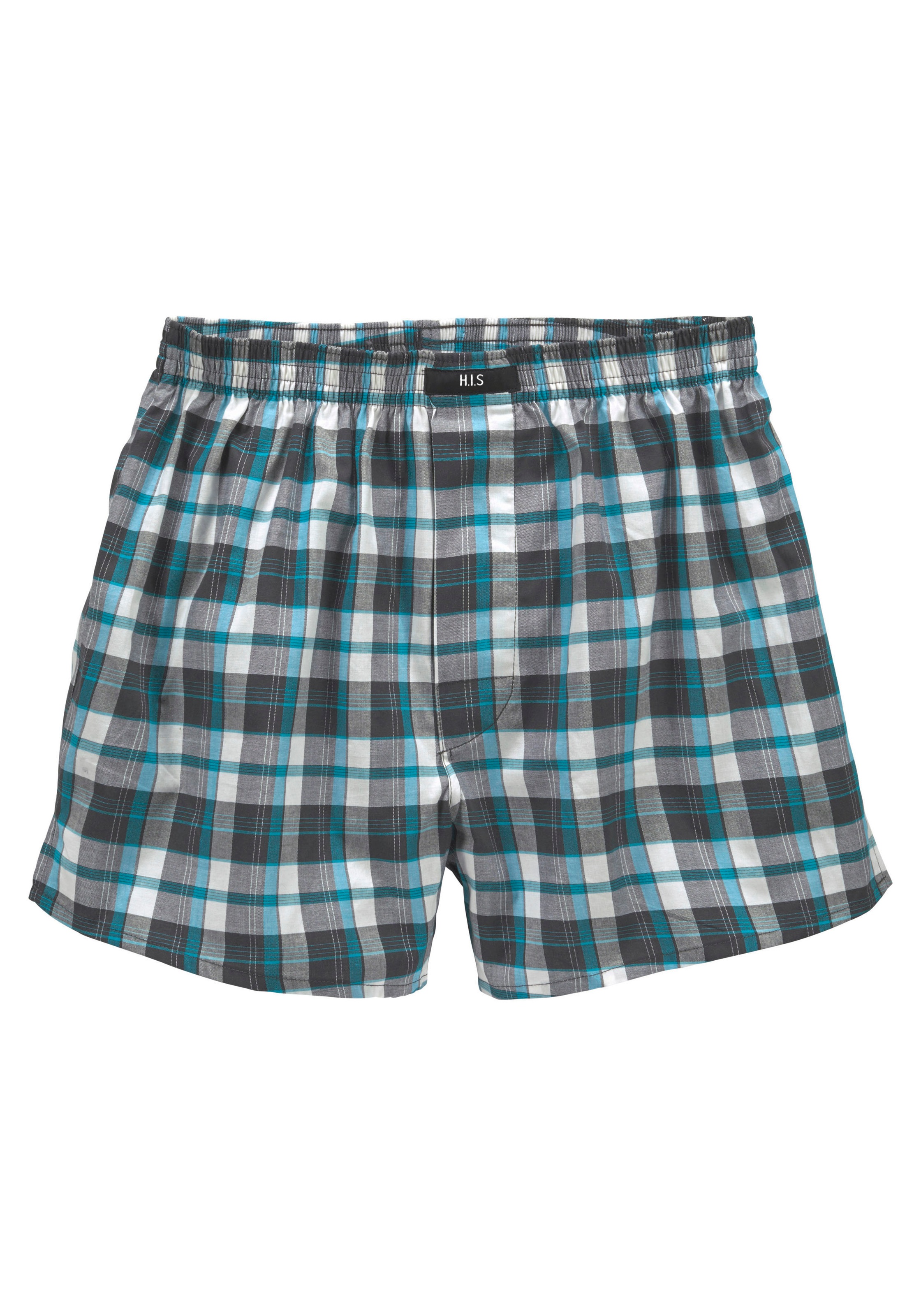 Thumbnail - H.I.S Webboxer Packung, 3 Stk. bequeme Passform mit trendigen Karo- oder Streifendesign
