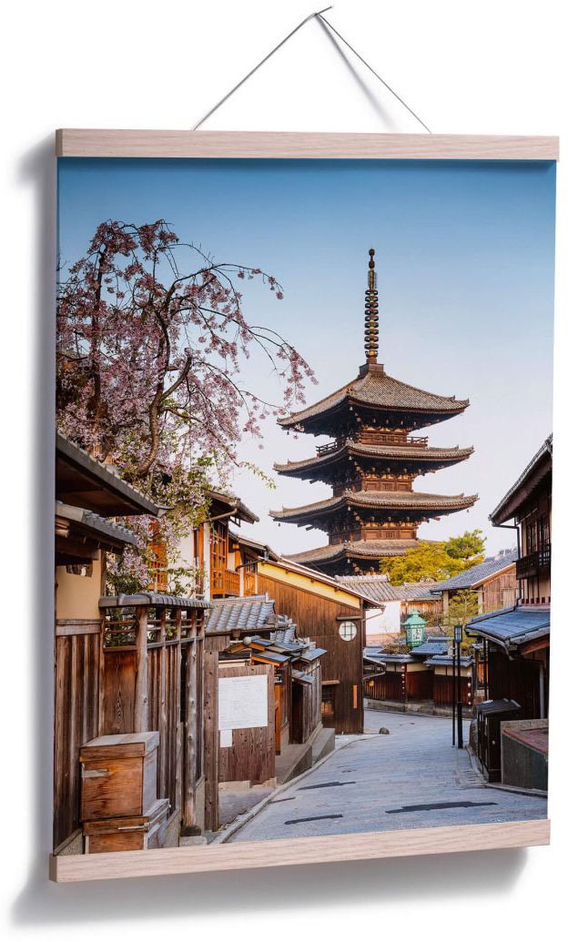Pagode kaufen | St.), Poster Wandposter Bild, BAUR Wall-Art Poster, »Yasaka Japan«, Wandbild, Asien, (1