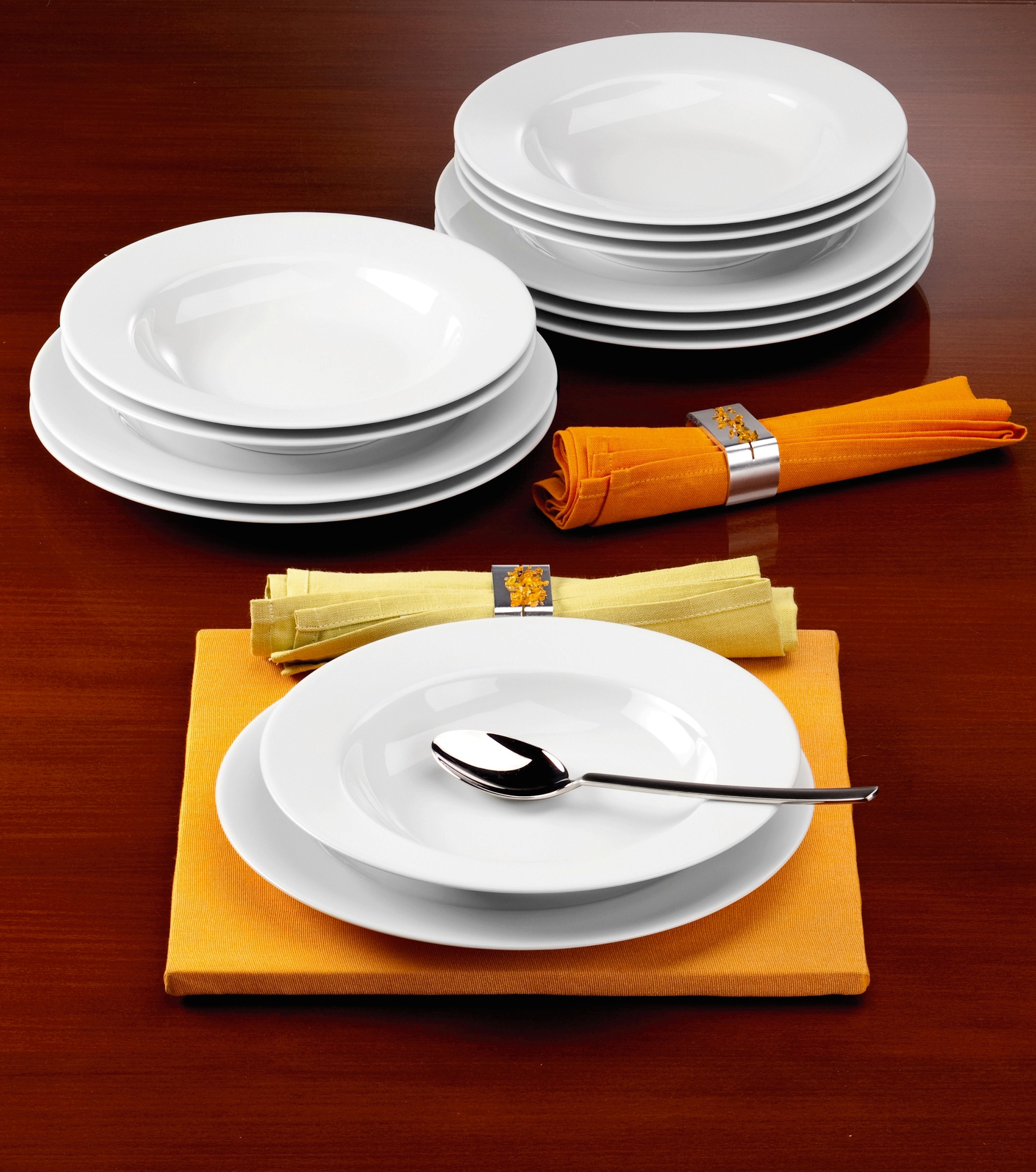Seltmann Weiden Tafelservice »Geschirr-Set Rondo«, (Set, 12 tlg.), Teller Set, Suppenteller, Made in Germany, 12 Teile, für 6 Personen