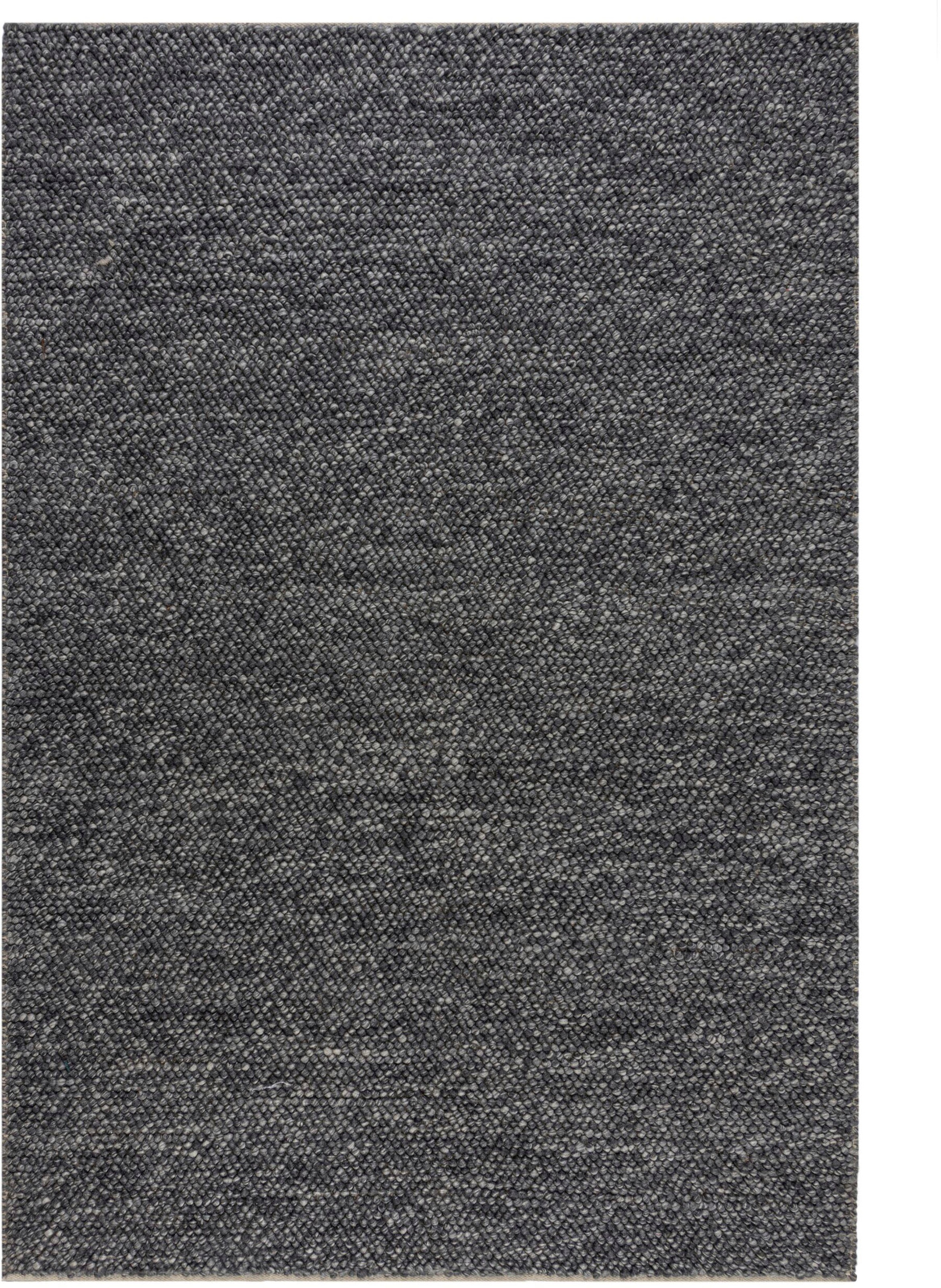 Teppich FLAIR RUGS "Minerals", grau (dunkelgrau), B:120cm H:10mm L:170cm, Kunstfaser, Wolle, Teppiche, Teppich, Teppich aus Wollmischung, geknüpftes Design, meliert