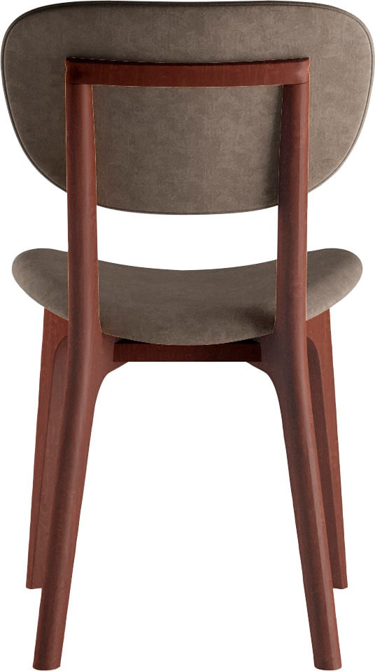 INOSIGN Stuhl »COZY Made in Italy«, (Set), 2 St., Microfaser, Gestell in Buche, Kirsch- oder Nussbaum, Massivholz, Design Stuhl