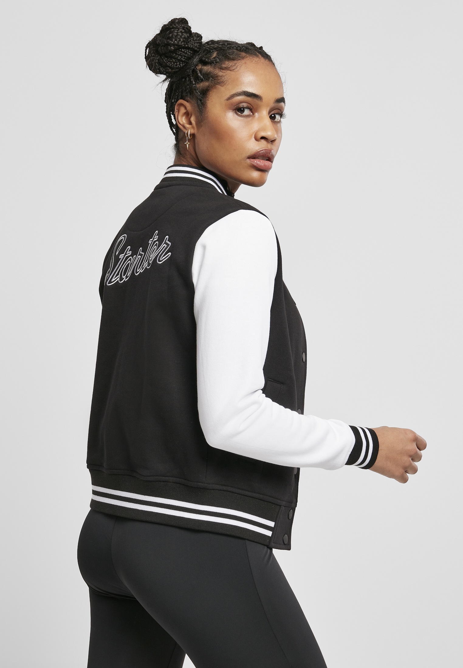 | St.), (1 Label ohne College Ladies Starter kaufen Collegejacke Kapuze »Damen BAUR Black Sweat Starter Jacket«,