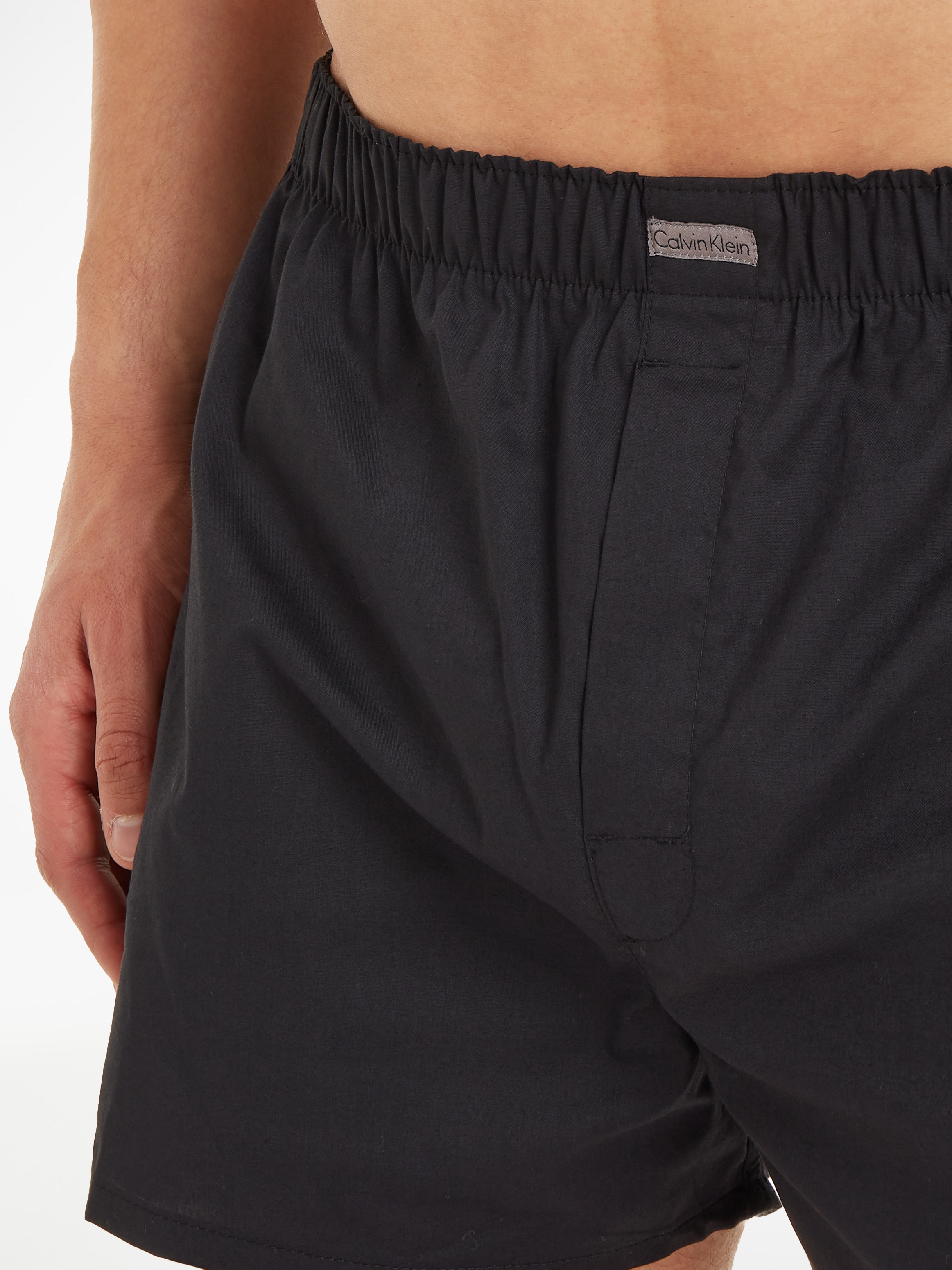 Calvin Klein Underwear Webboxer »CLASSIC FIT«, (3 St.), im kariertem, gestreiftem oder unifarbenem Design