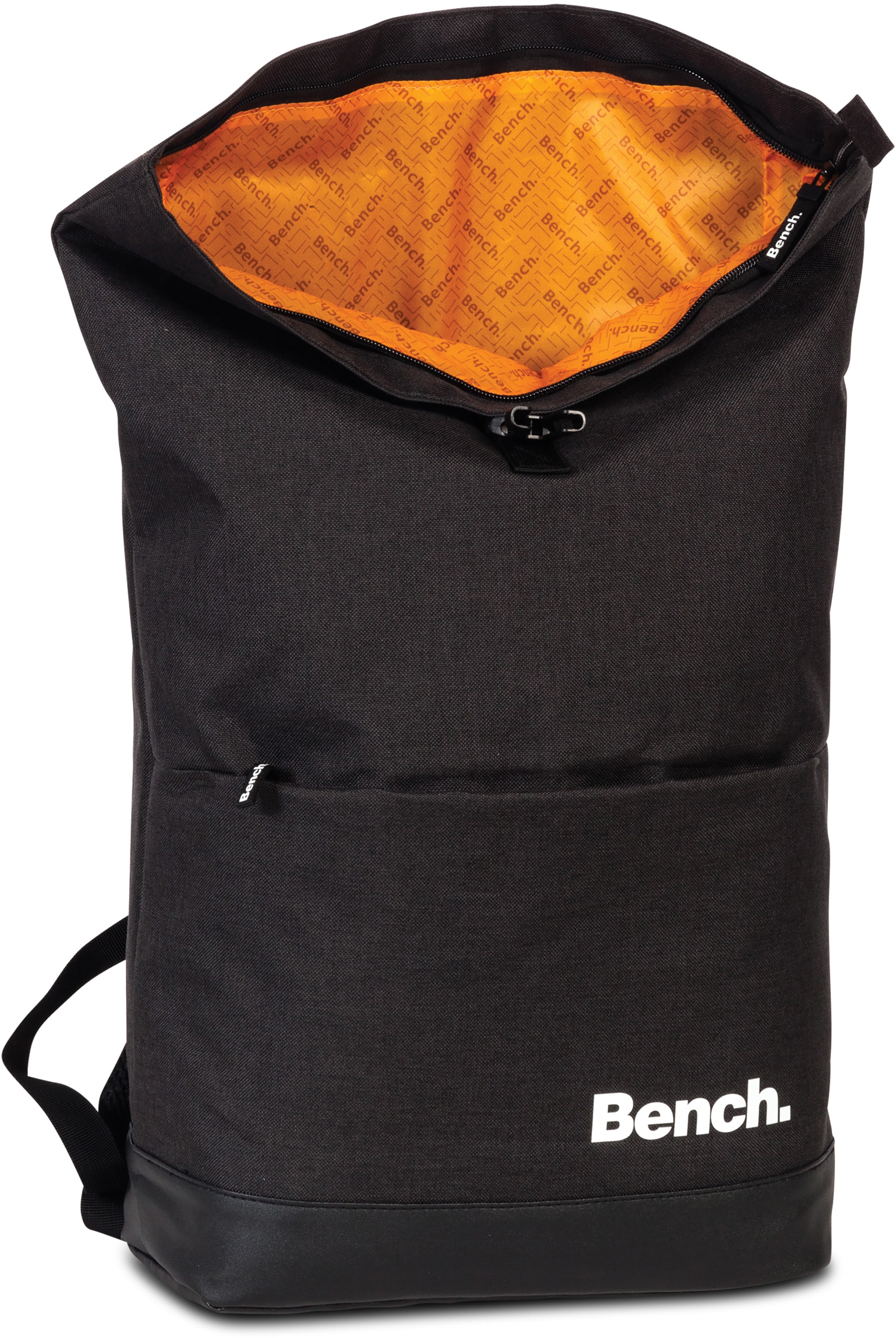 Bench. Laptoprucksack »Roll-Top, schwarz«, Freizeitrucksack Schulrucksack Arbeitsrucksack Cityrucksack