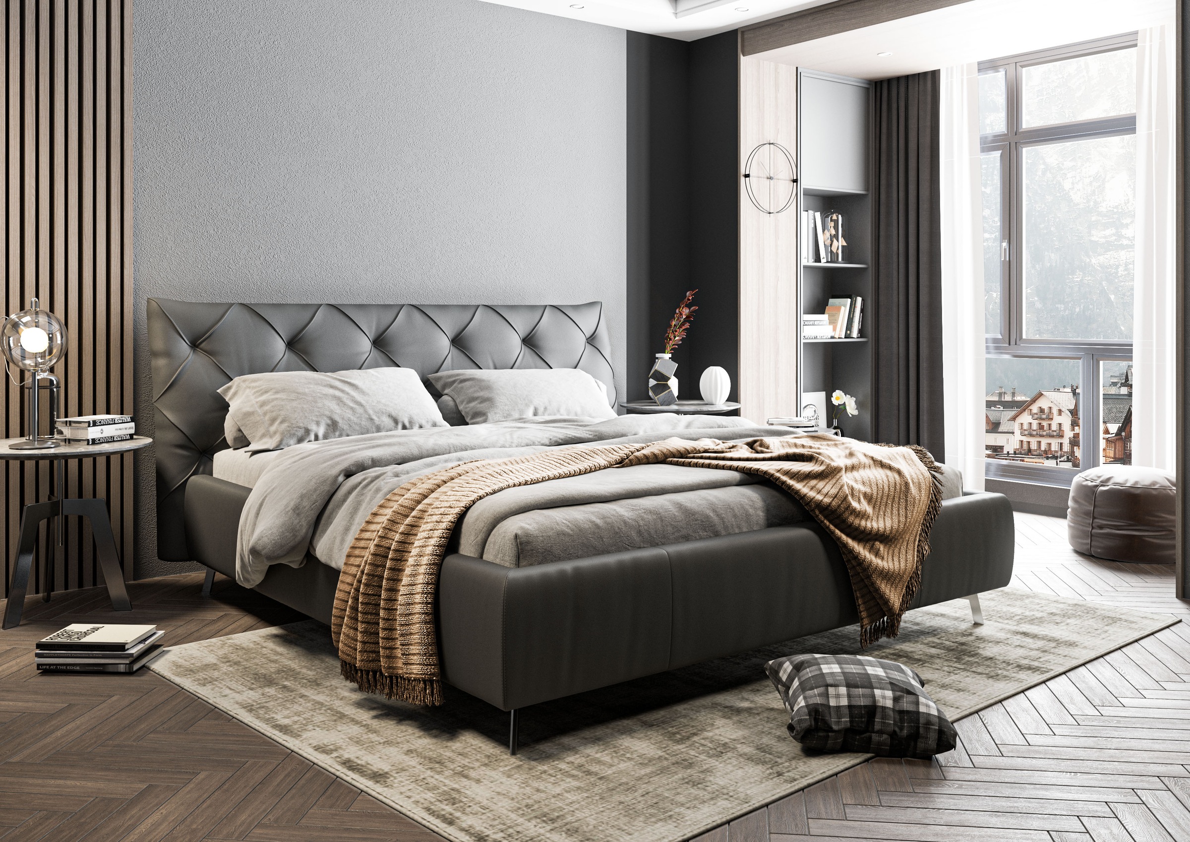 Home affaire Polsterbett "Elloree in 4 Breiten bis 200cm, auch in Leder" Ko günstig online kaufen