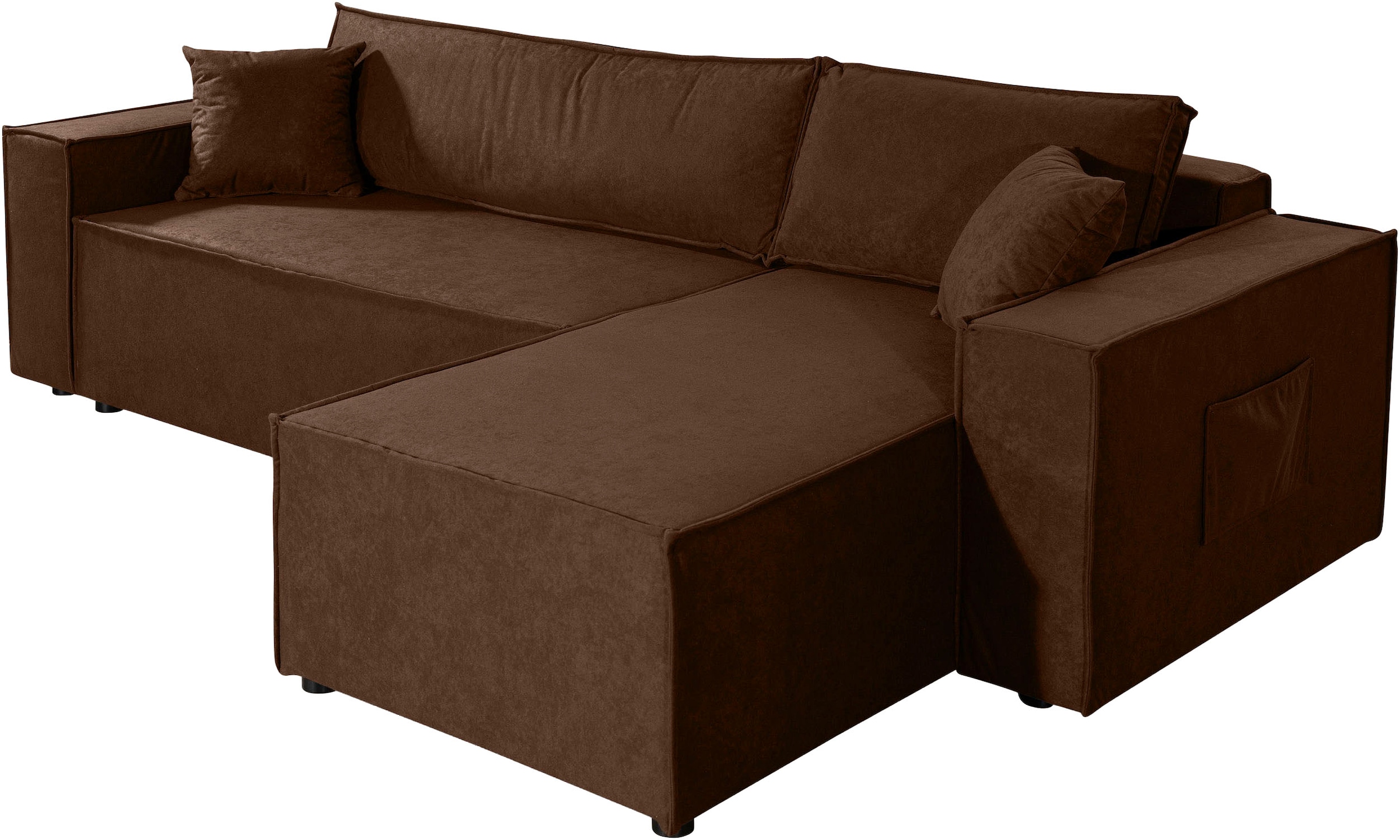 OTTO home Ecksofa »CASSI L-Form, 241cm - OTTO. Verlässliche Qualität.« Schlaffunktion (133/200), Bettkasten, auch in Cord