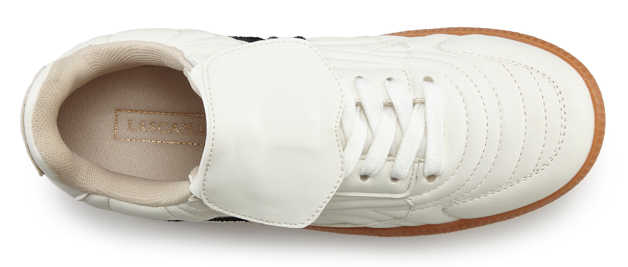 LASCANA Sneaker, Schnürhalbschuh, Freizeitschuh im Retro Look VEGAN
