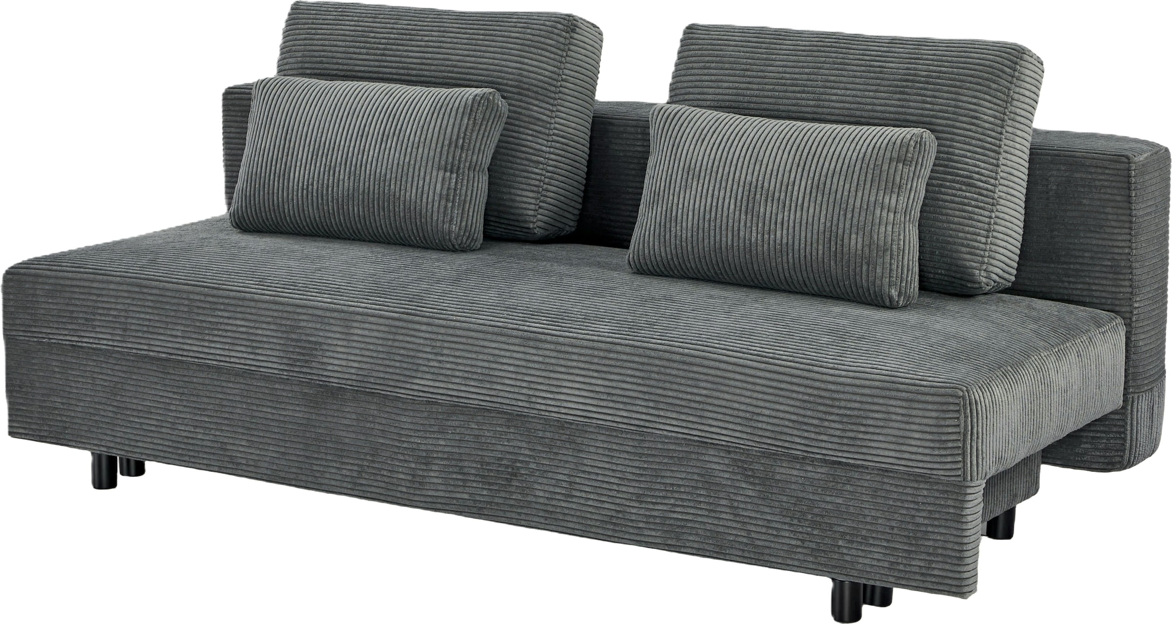 OTTO home Schlafsofa »ONNIKO Cord, Breite: 192 cm, Liegefläche 121x192 cm, softer Cord-Bezug« mit Bettfunktion & Bettkasten