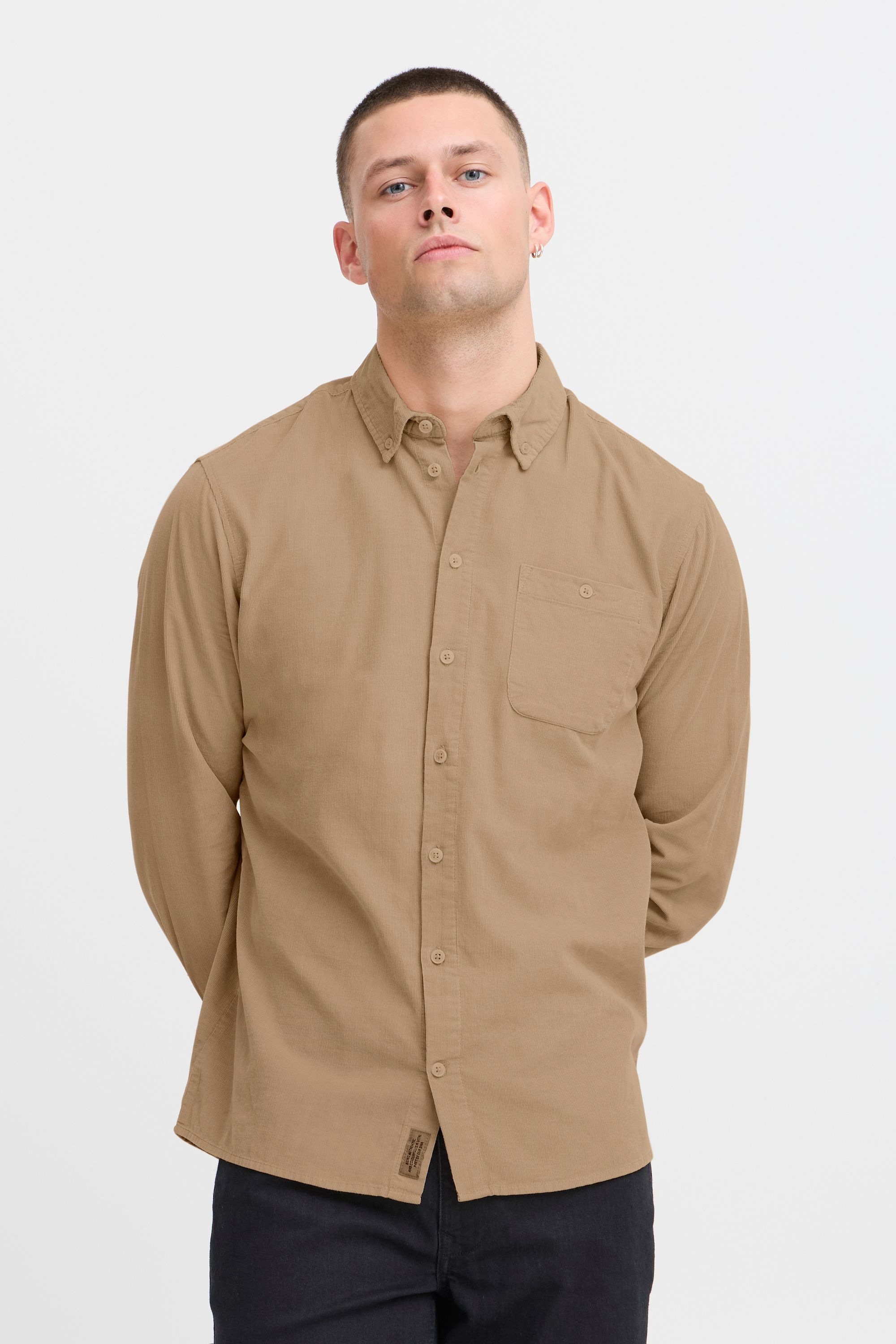 Blend Langarmhemd "BHShirt" Lässiges Cordhemd mit Brusttasche günstig online kaufen