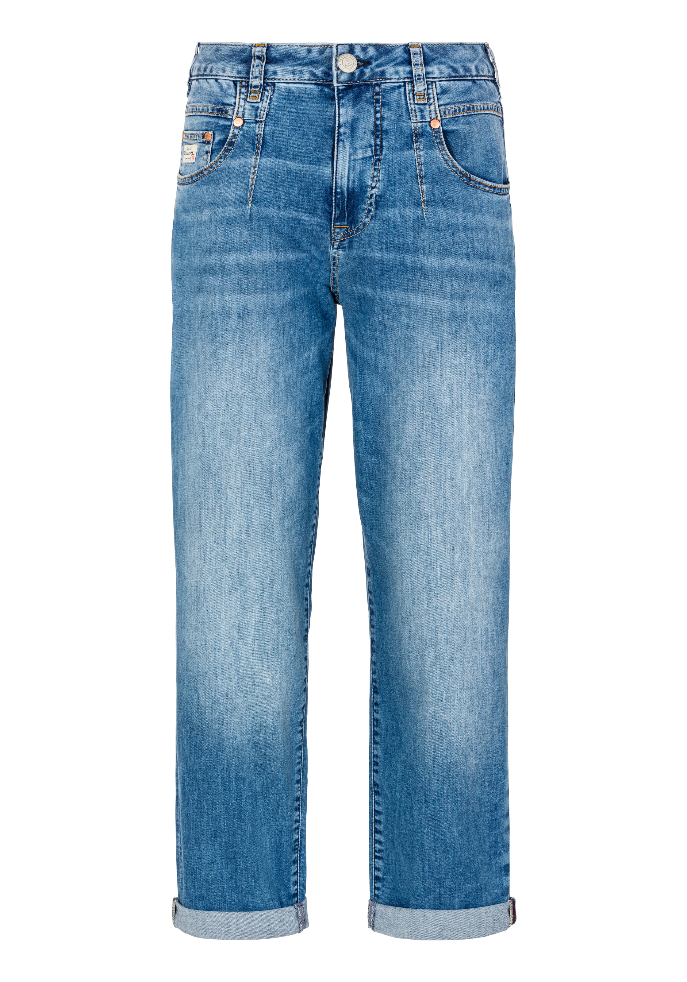 Herrlicher Straight-Jeans "Brooke Recycled Denim Light", krempelbar günstig online kaufen