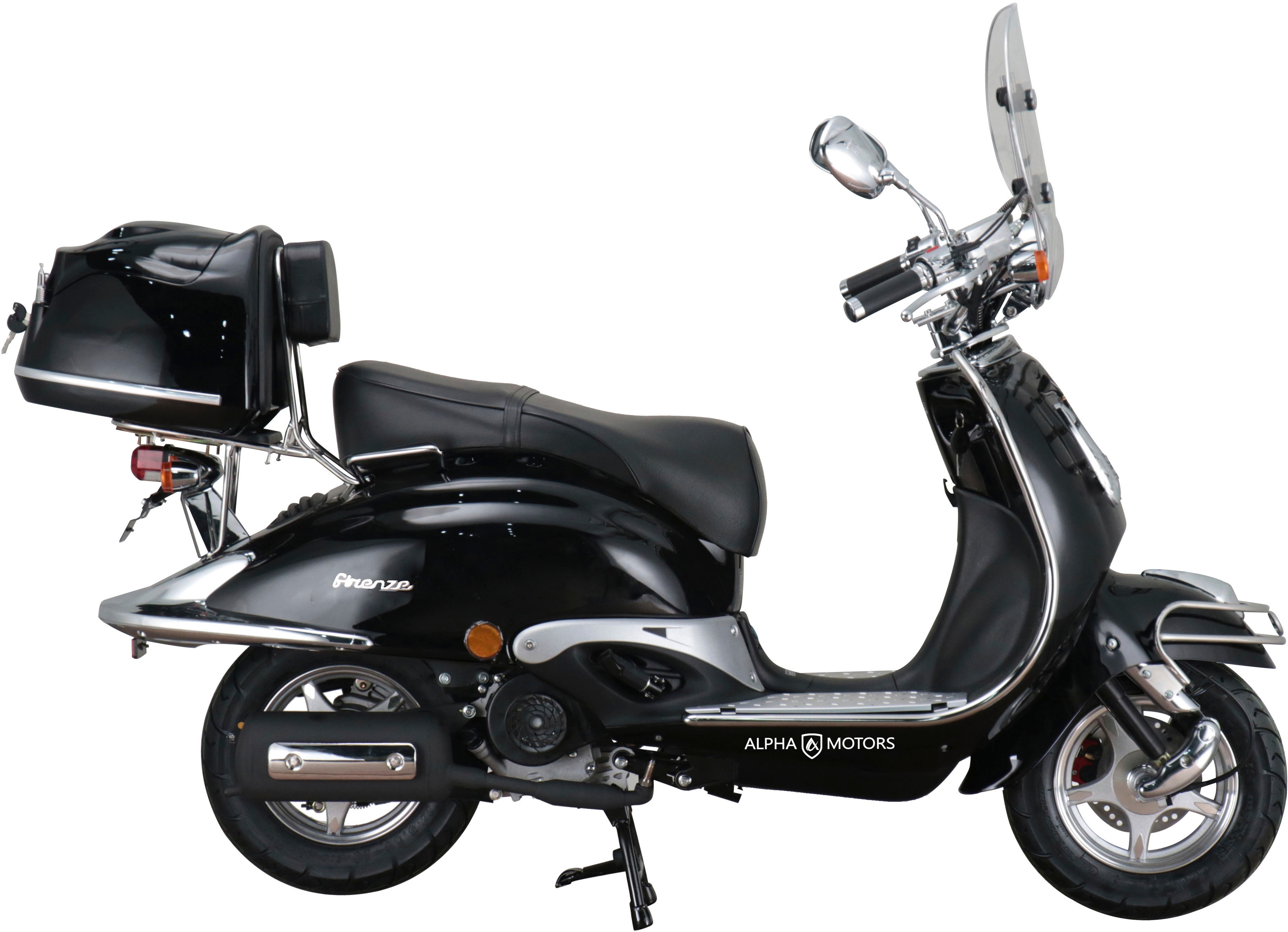 Thumbnail - Alpha Motors Motorroller "Retro Firenze Limited", 125 cm³, 85 km/h, Euro 5+, 8,29 PS, (Spar-Set, mit Topcase, Windschild...
